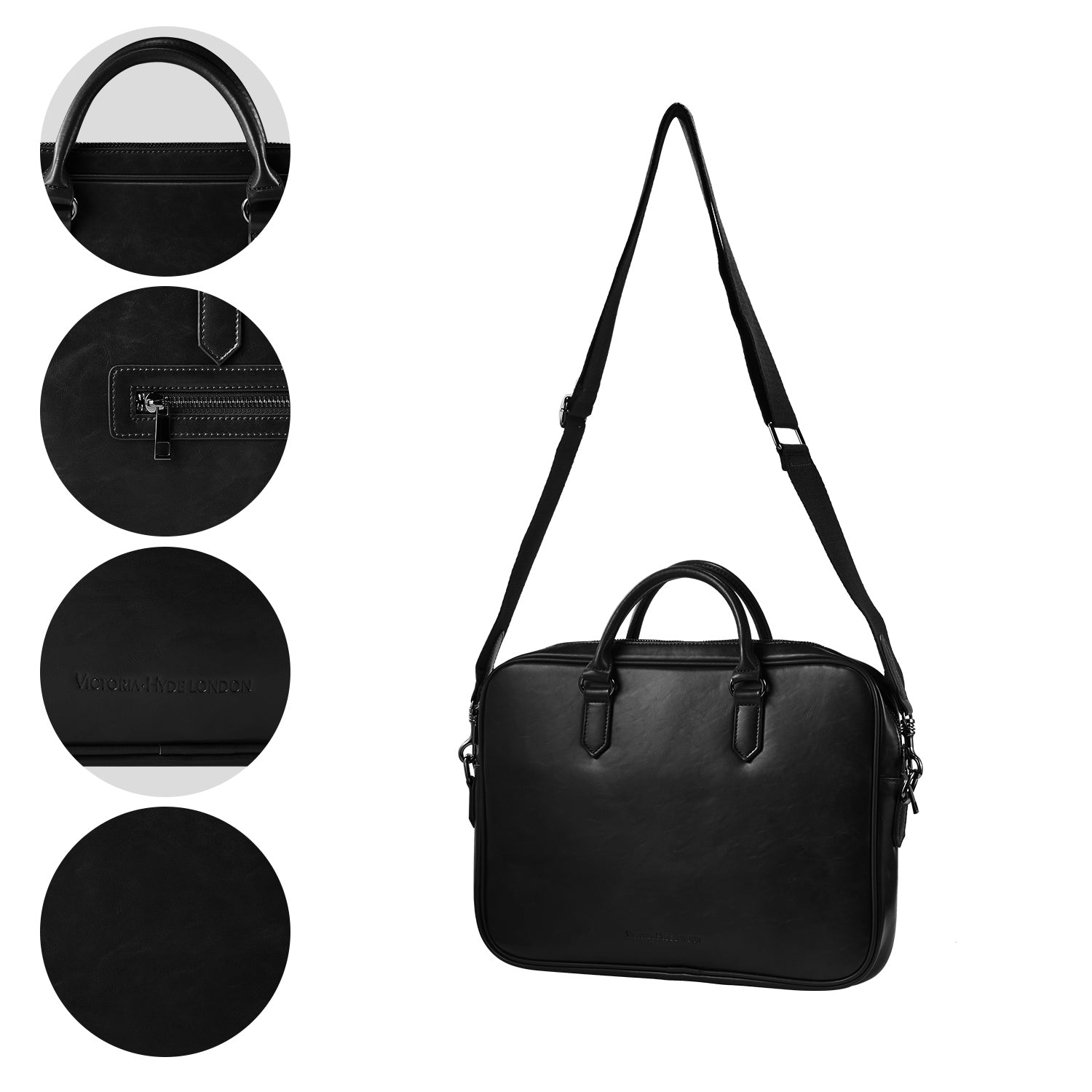 Business Bag Daniel in Black – Victoria Hyde London