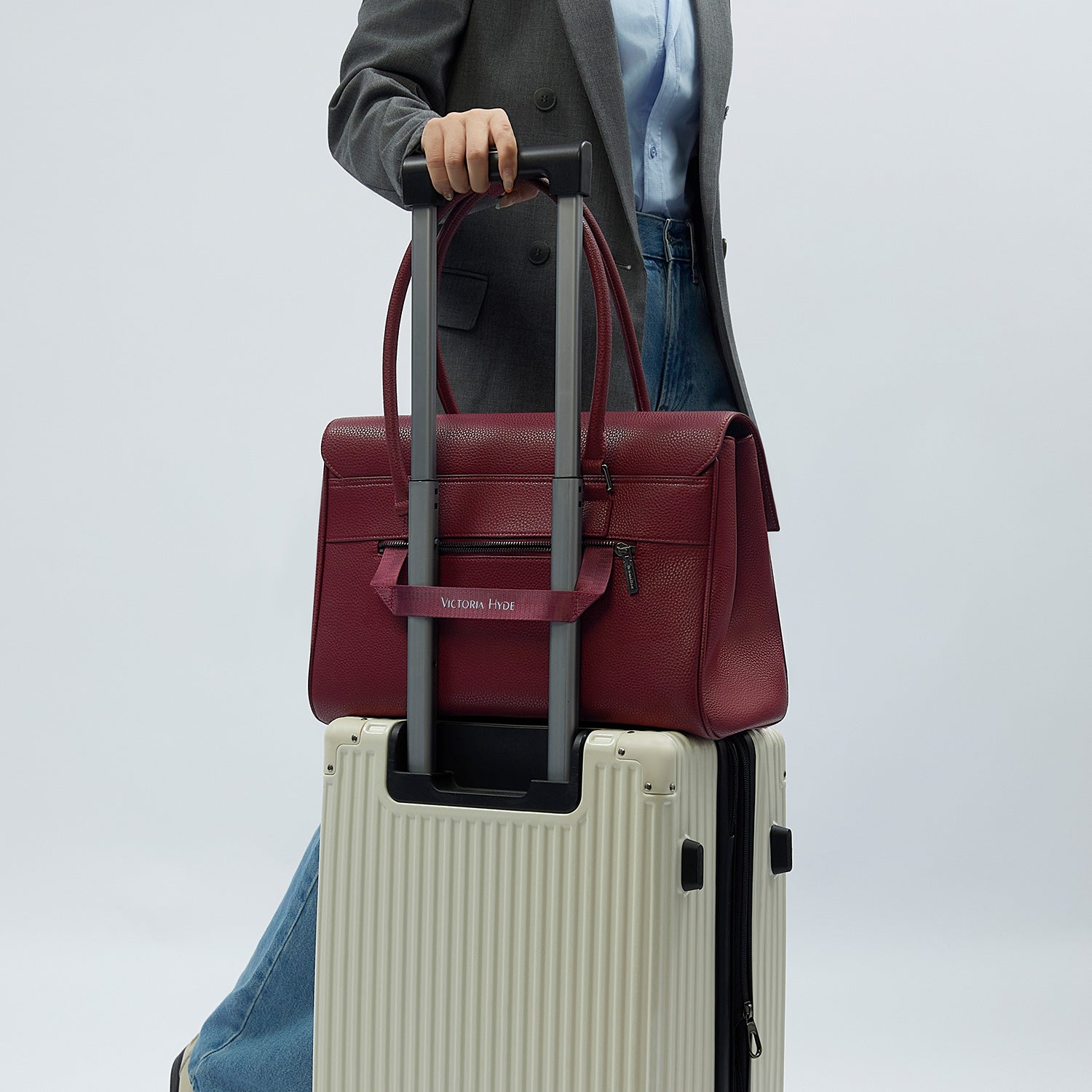 Business &amp; Laptop Handtasche Jolene groß Weinrot