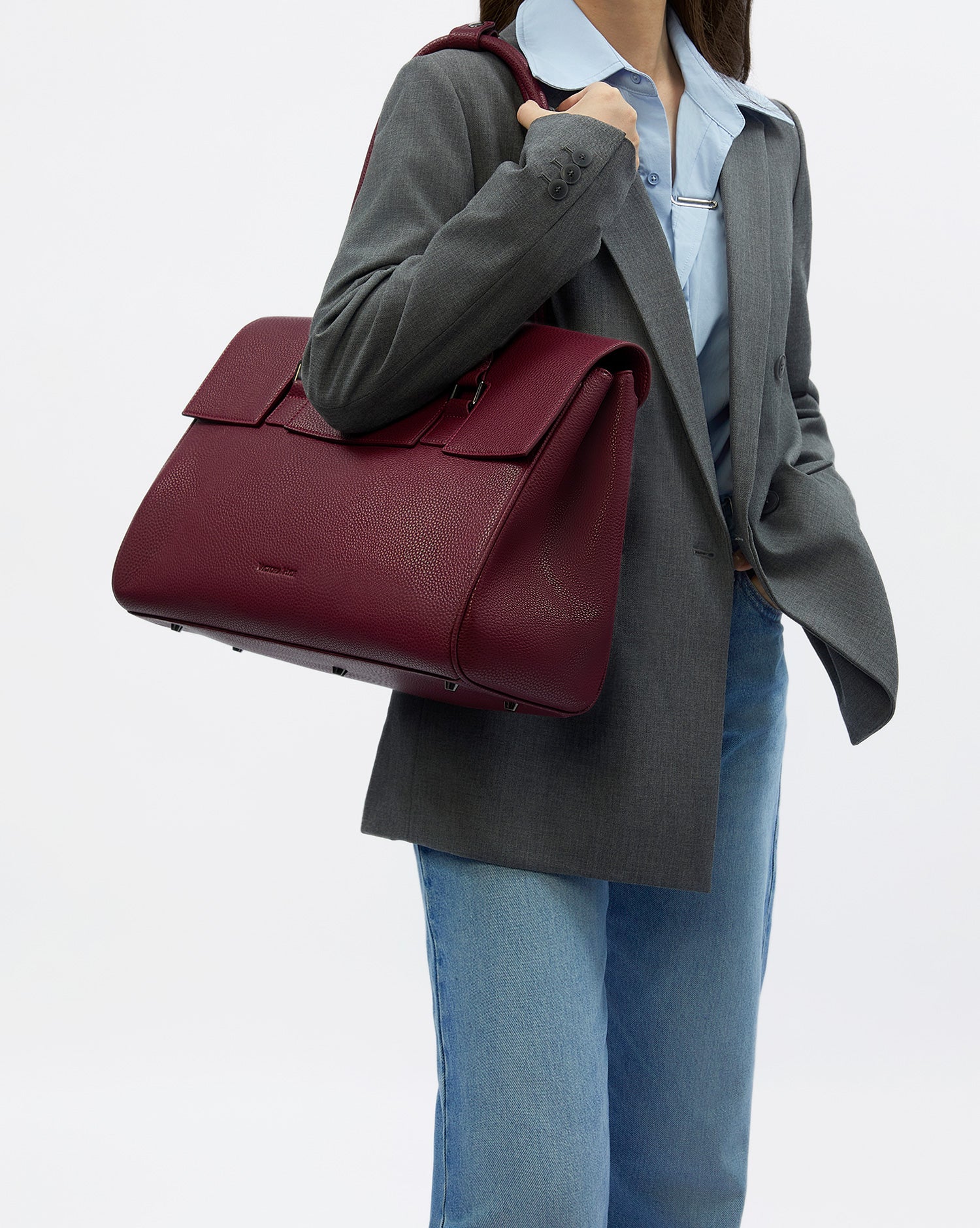 Business &amp; Laptop Handtasche Jolene groß Weinrot | Für Laptops bis zu 15"