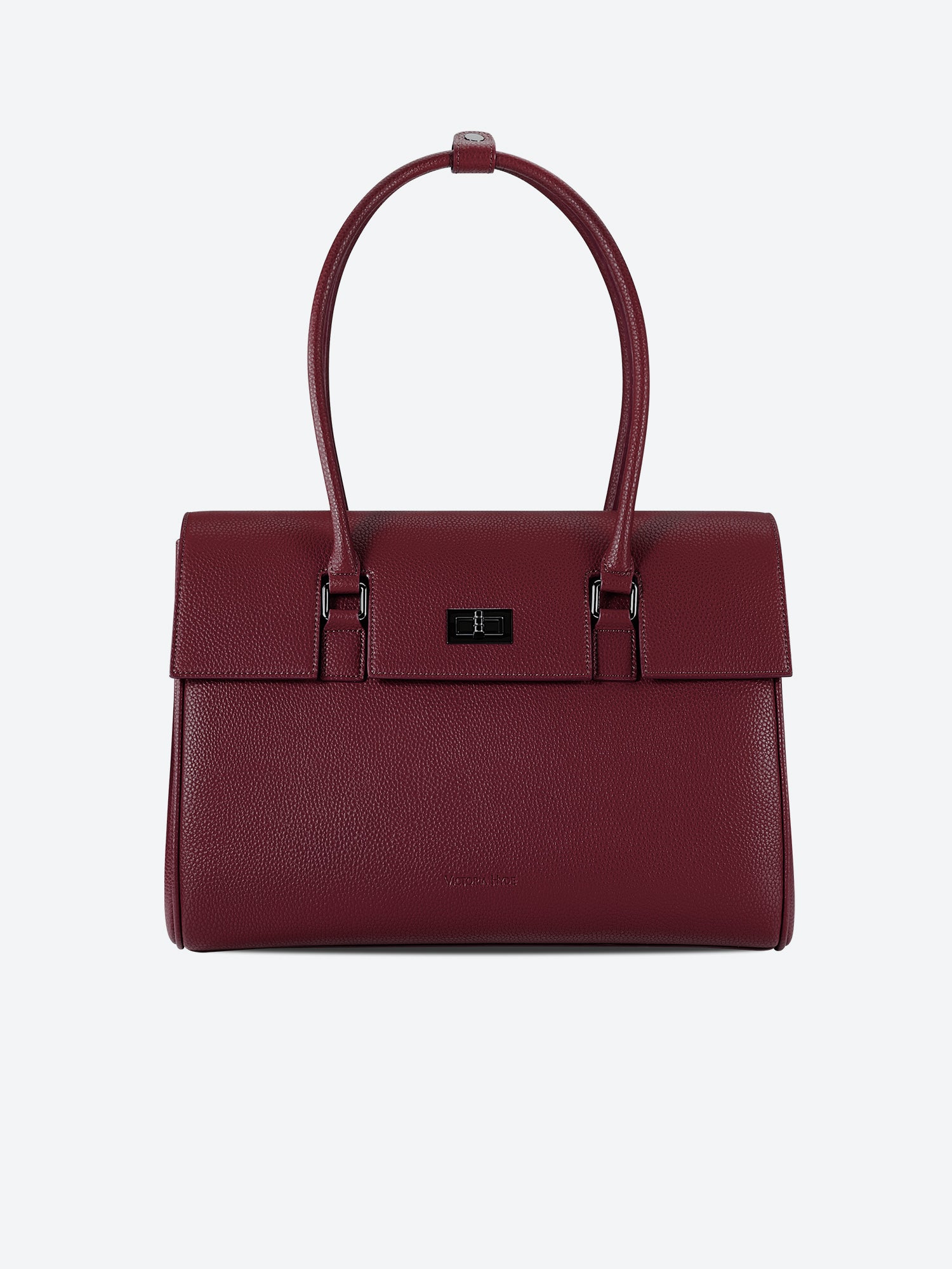 New Work Bag Jolene wine red modern work bag sustainable tote bag with laptop compartment for women in business