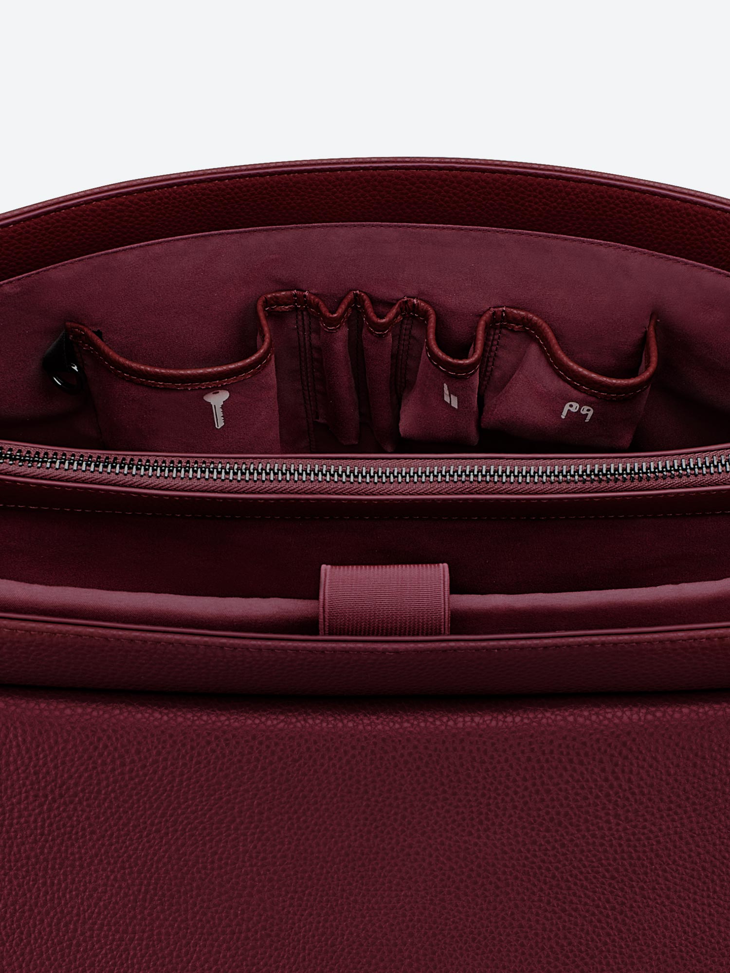 New Work Bag Jolene wine red modern work bag sustainable tote bag with laptop compartment for women in business