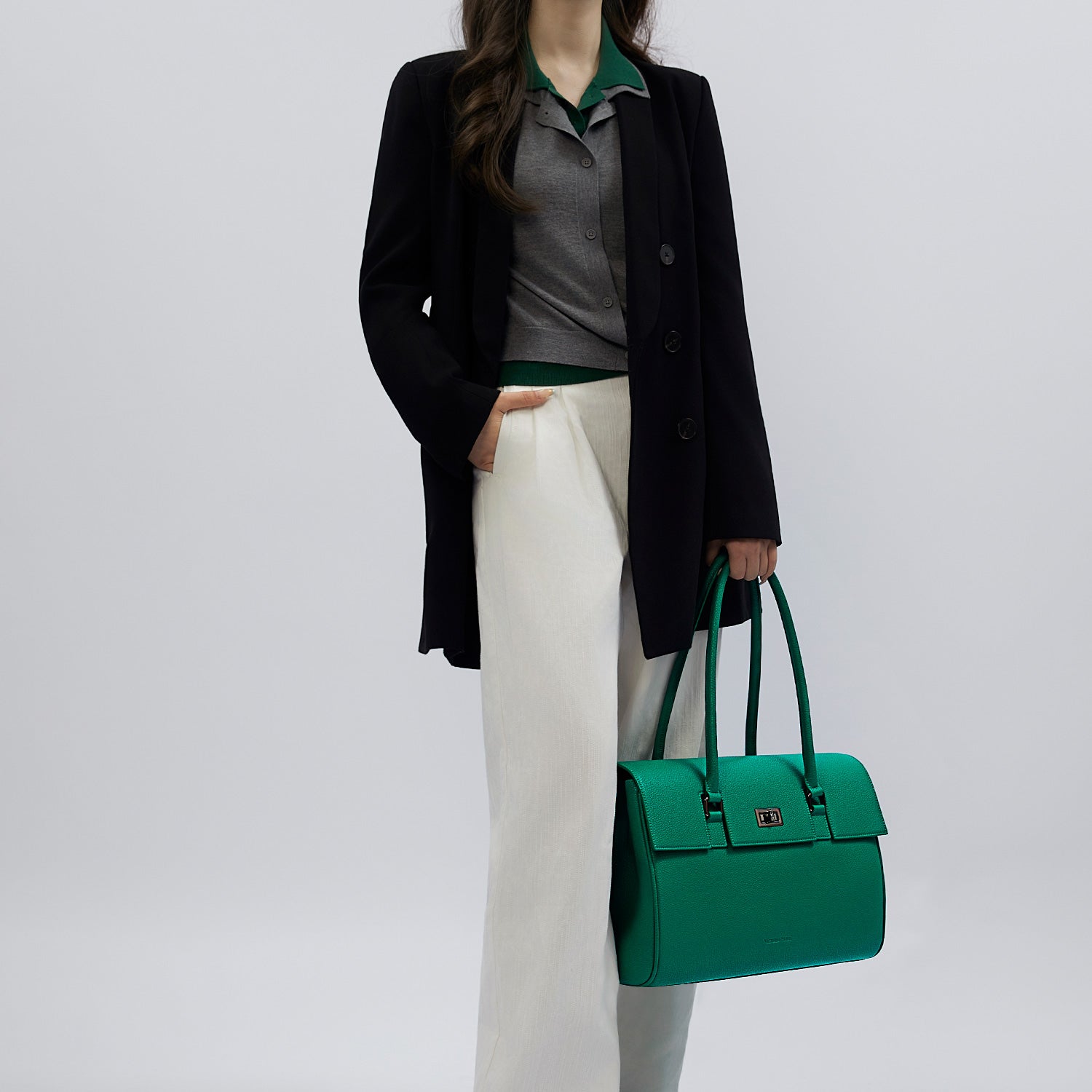 Business &amp; Laptop Handtasche Jolene groß grün