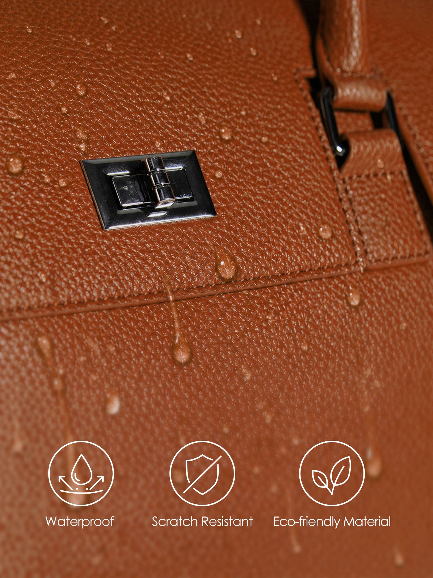 New Work Bag Jolene brown modern work bag sustainable tote bag with laptop compartment for women in business