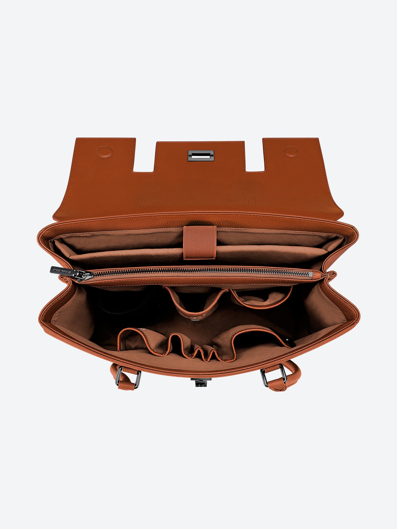 New Work Bag Jolene brown modern work bag sustainable tote bag with laptop compartment for women in business