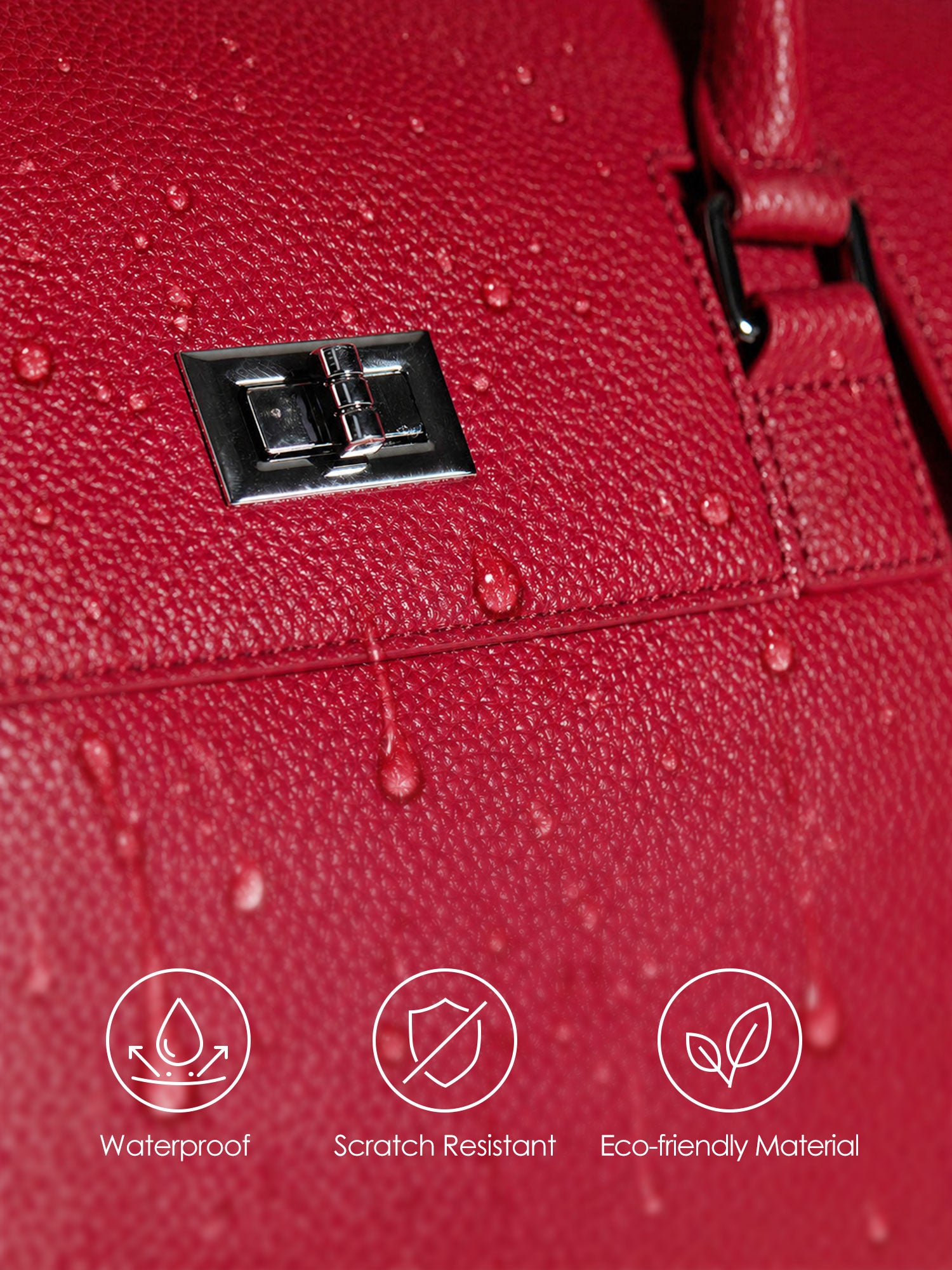 New Work Bag Jolene granet red modern work bag sustainable tote bag with laptop compartment for women in business