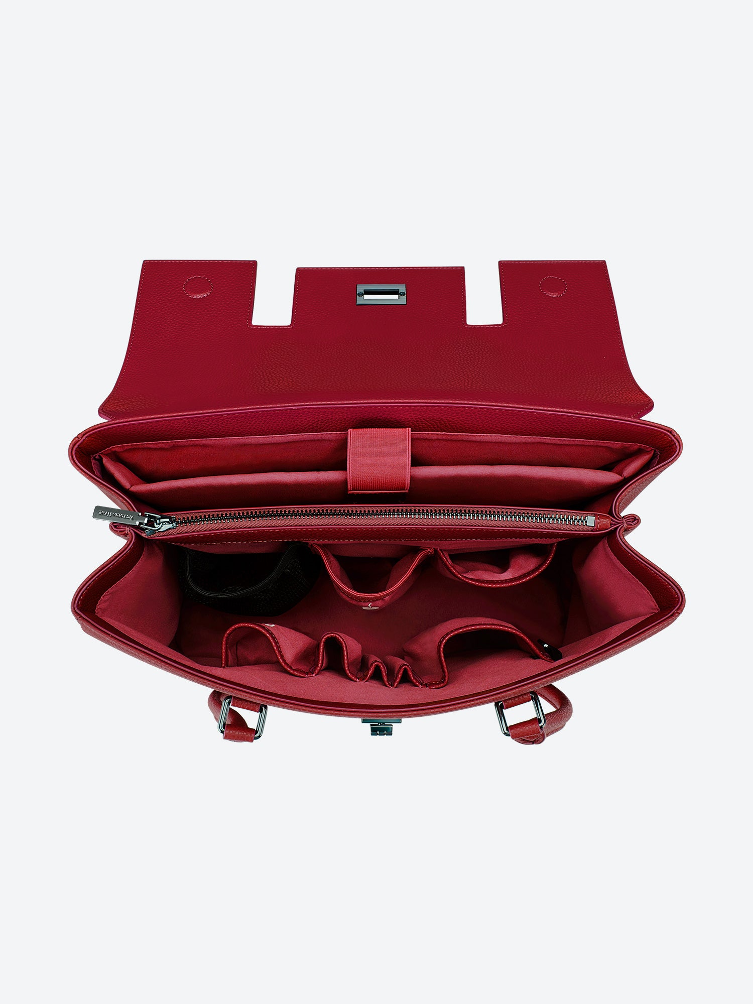 New Work Bag Jolene granet red modern work bag sustainable tote bag with laptop compartment for women in business