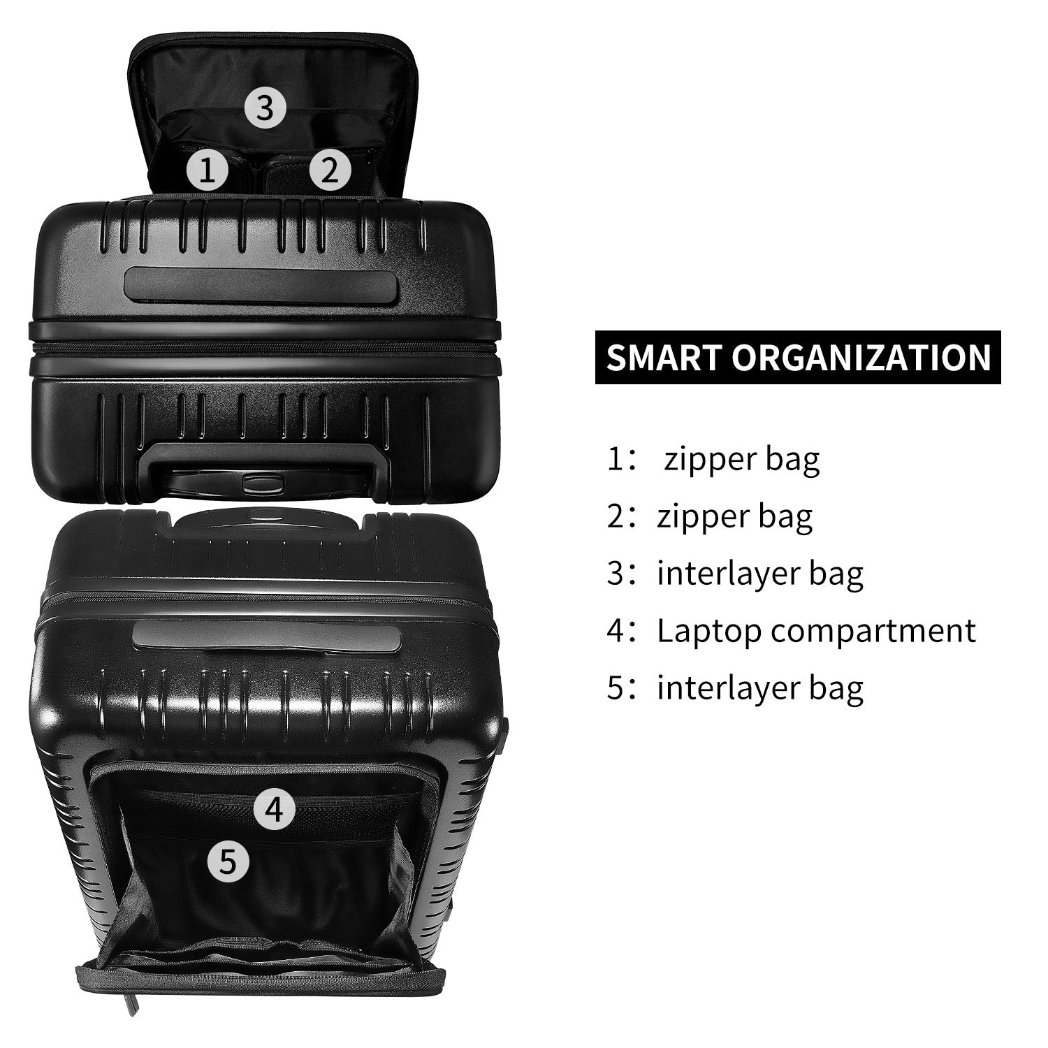 Christmas Business Set: Jolene Large Black with Super Woman Trolley