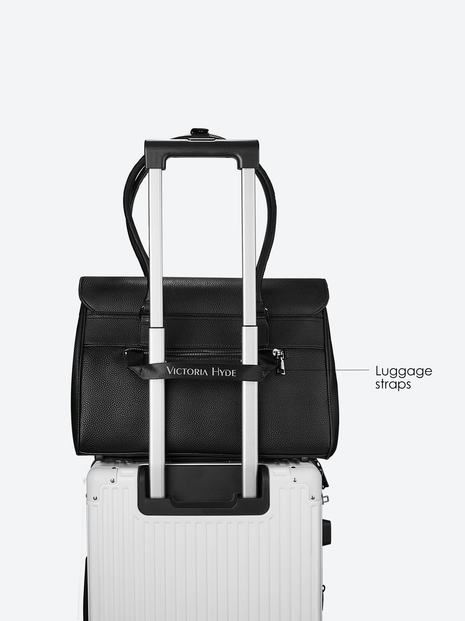 New Work Bag Jolene black modern work bag sustainable tote bag with laptop compartment for women in business