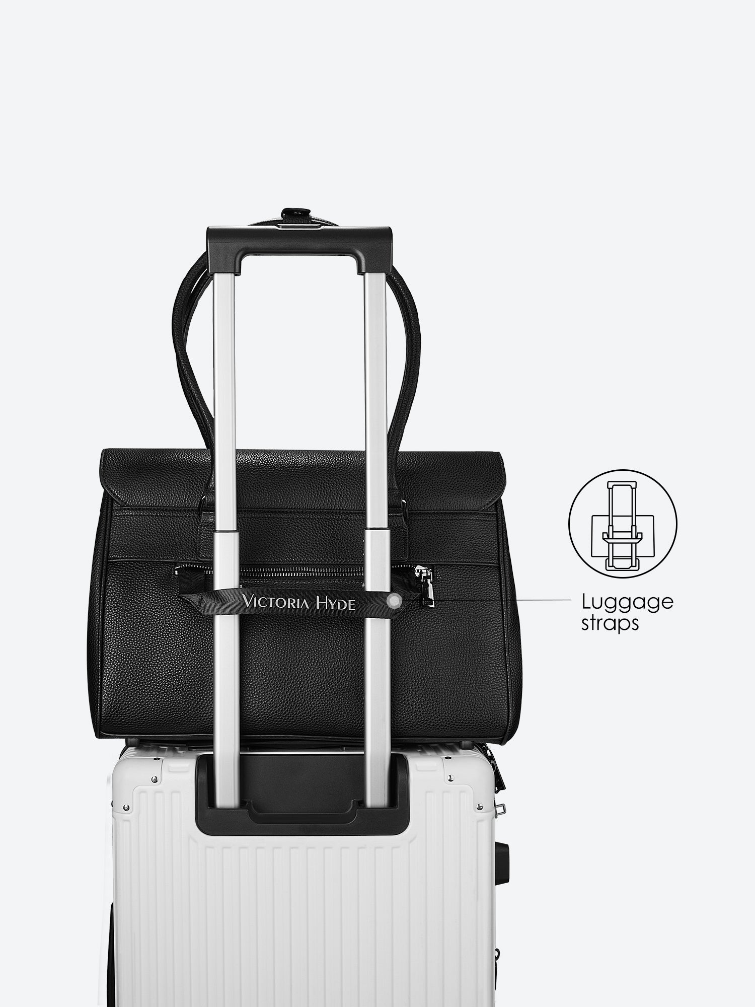 New Work Bag Jolene black modern work bag sustainable tote bag with laptop compartment for women in business