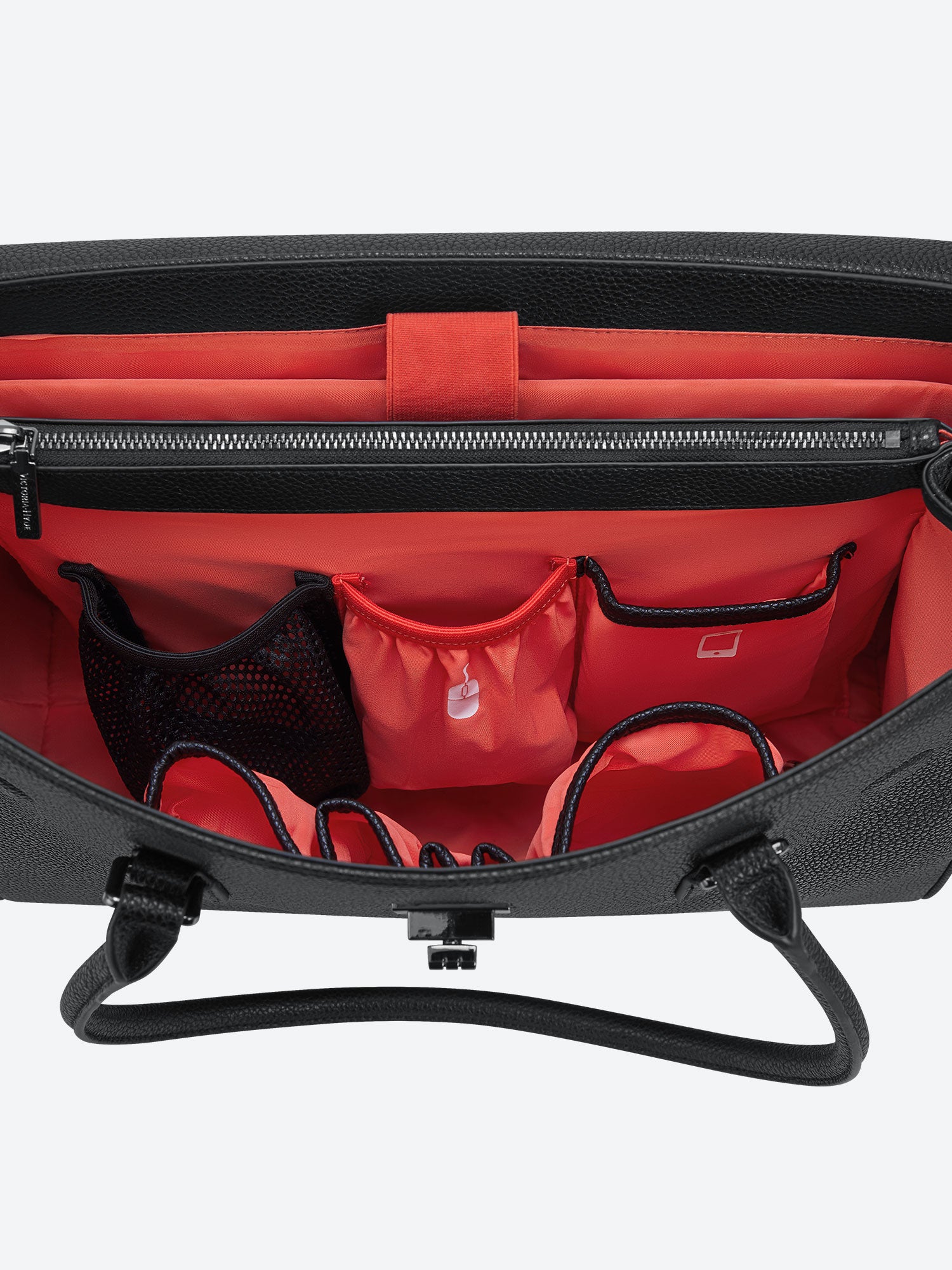 New Work Bag Jolene black modern work bag sustainable tote bag with laptop compartment for women in business