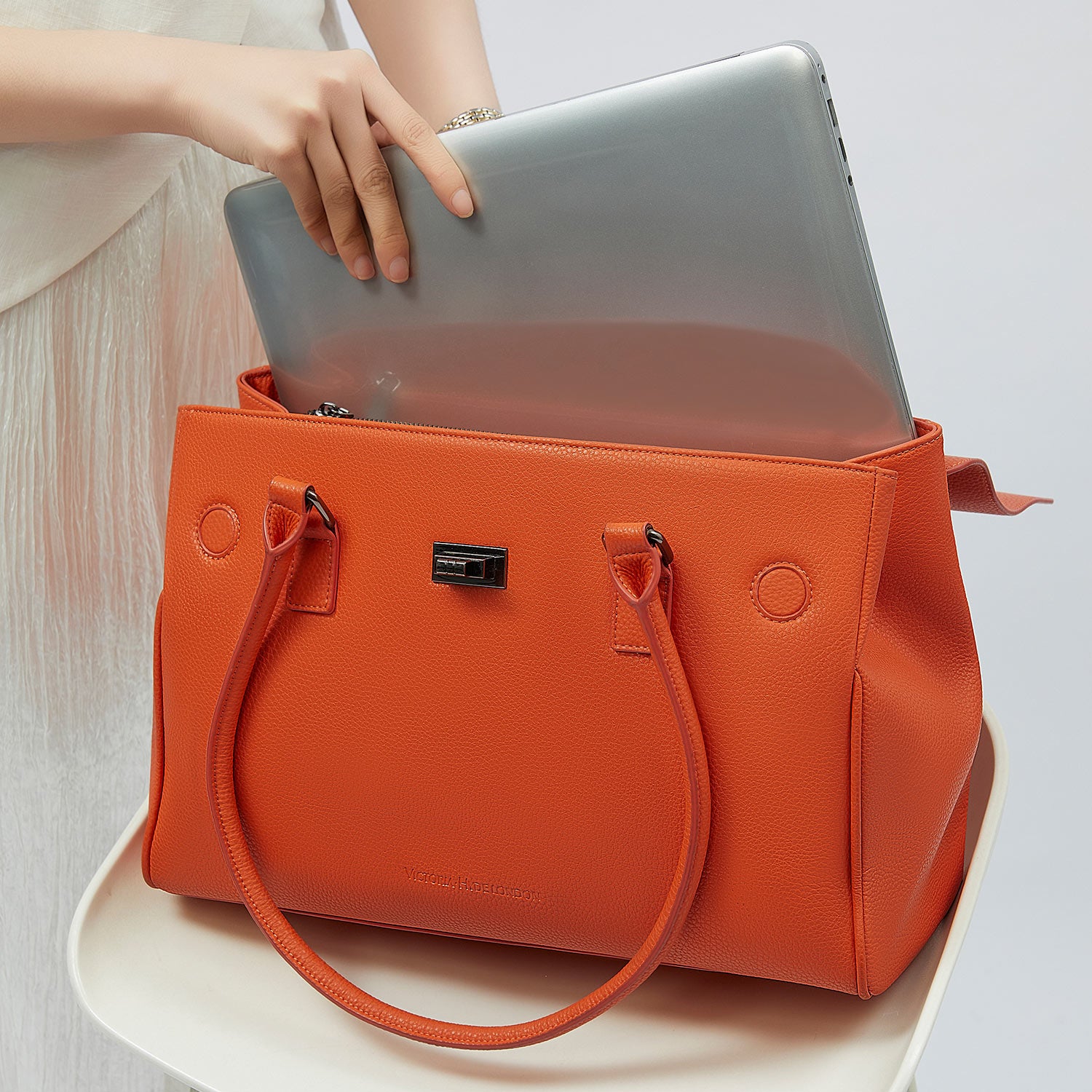 Christmas Business Set: Jolene Large Orange with Super Woman Trolley