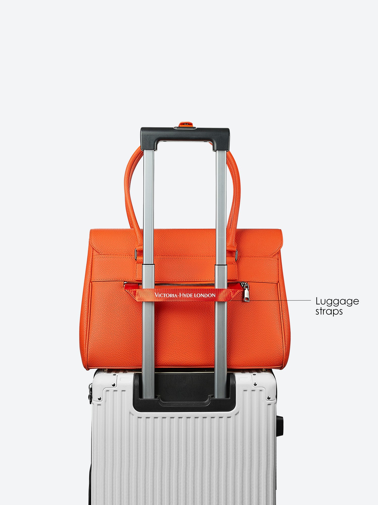 New Work Bag Jolene orange modern work bag sustainable tote bag with laptop compartment for women in business