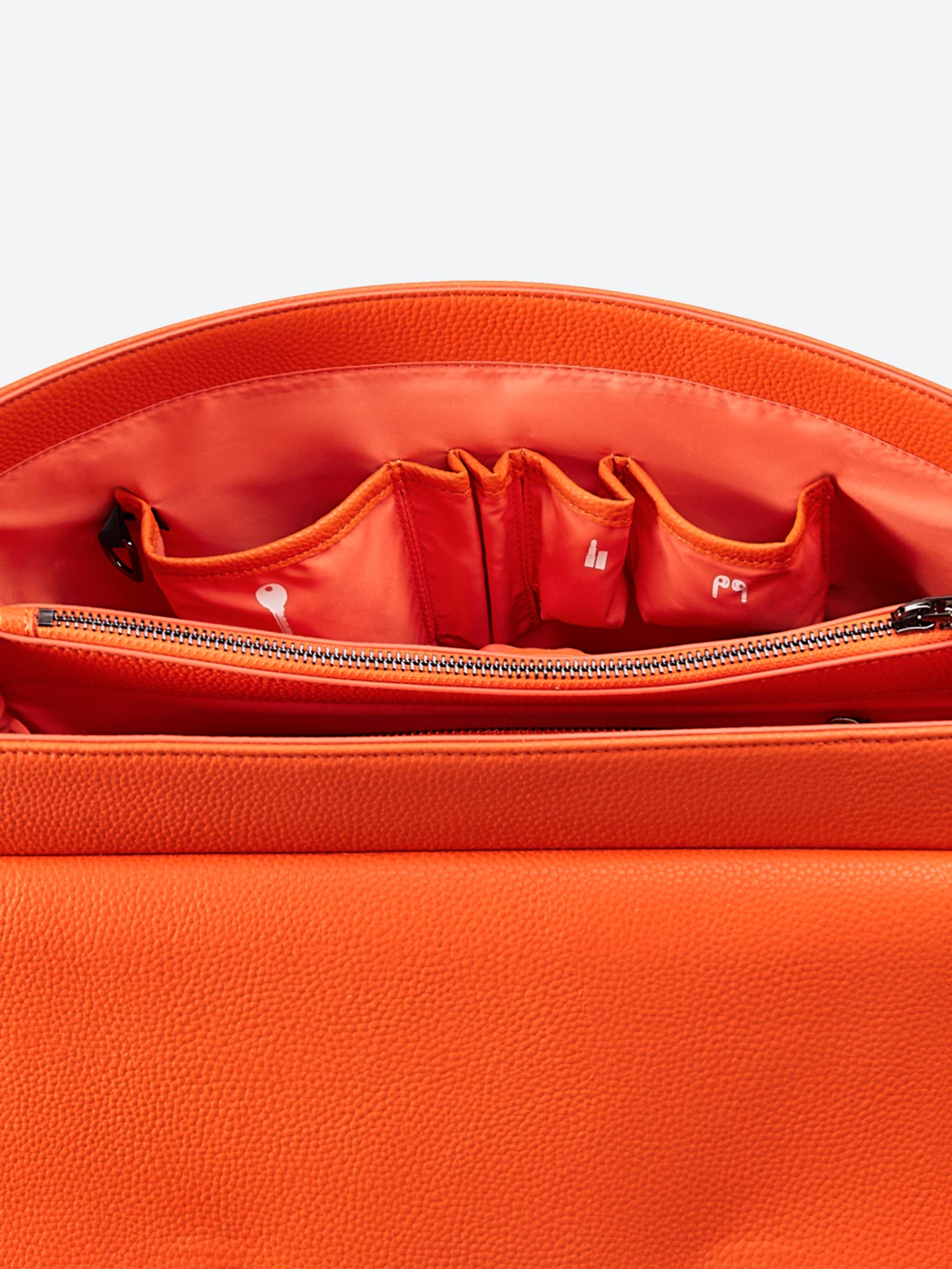 New Work Bag Jolene orange modern work bag sustainable tote bag with laptop compartment for women in business