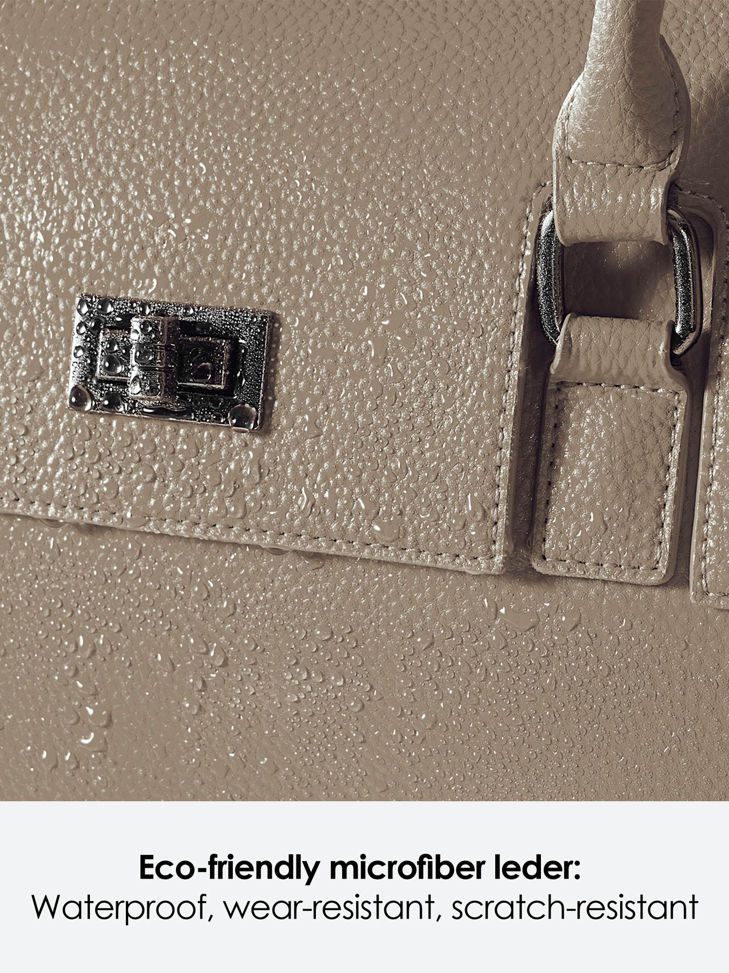 New Work Bag Jolene beige modern work bag sustainable tote bag with laptop compartment for women in business