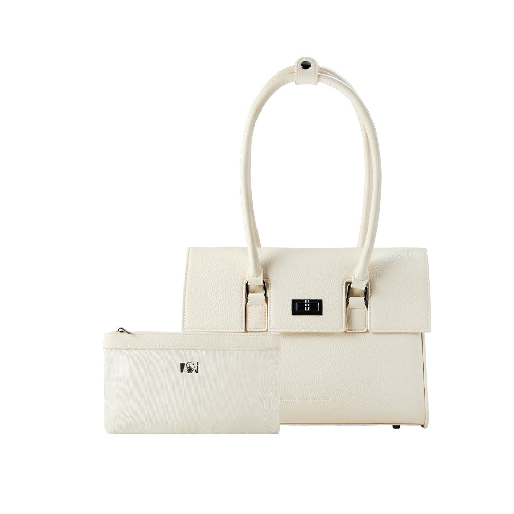 Business bag Jolene Klein in Moon White