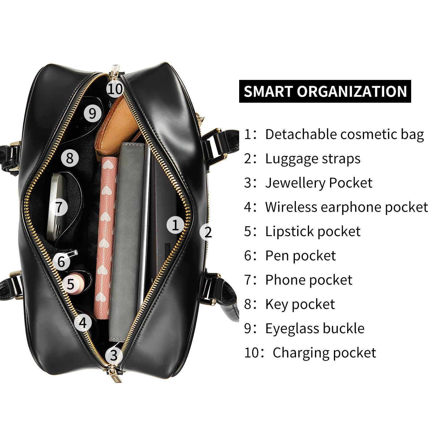 new work bag Margaret small black business bag