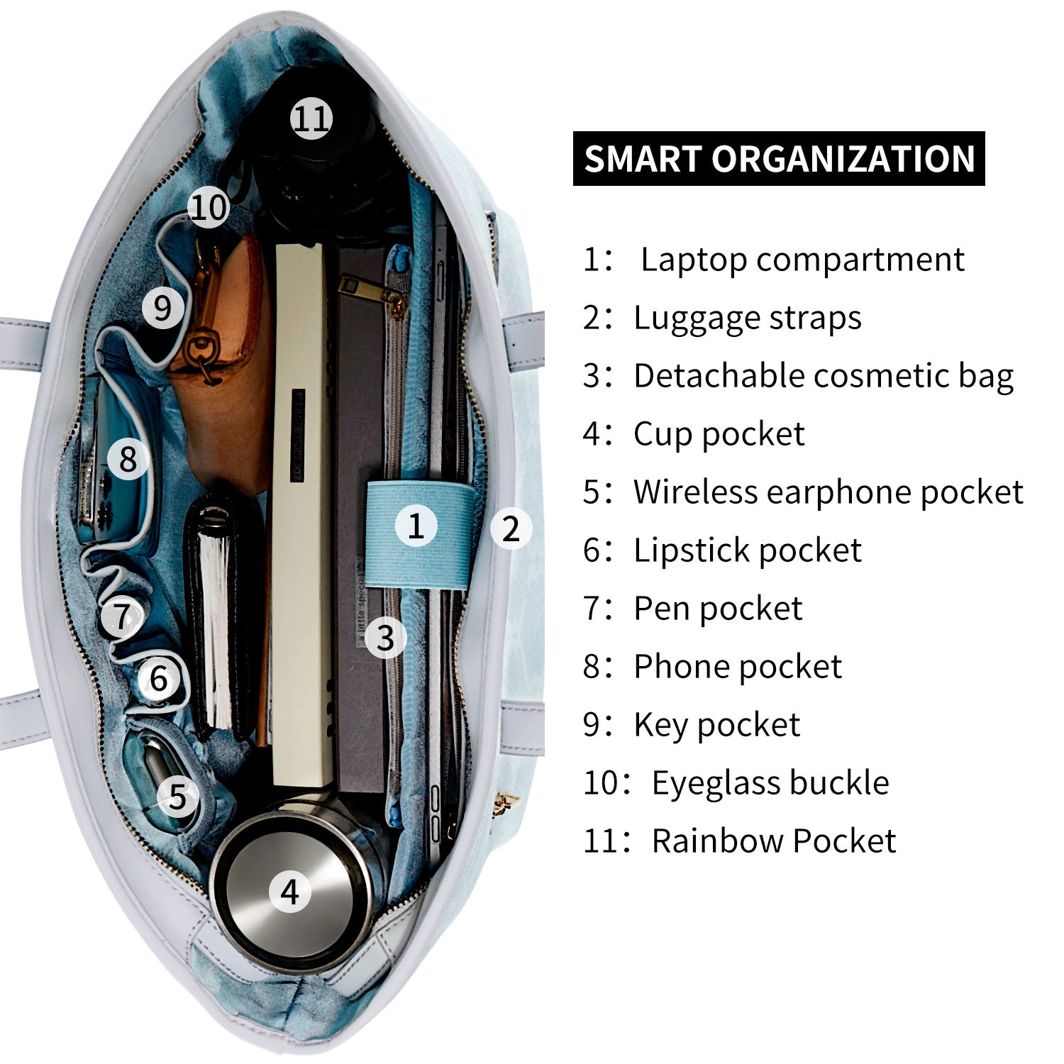 new work bag yoana blue laptop bag