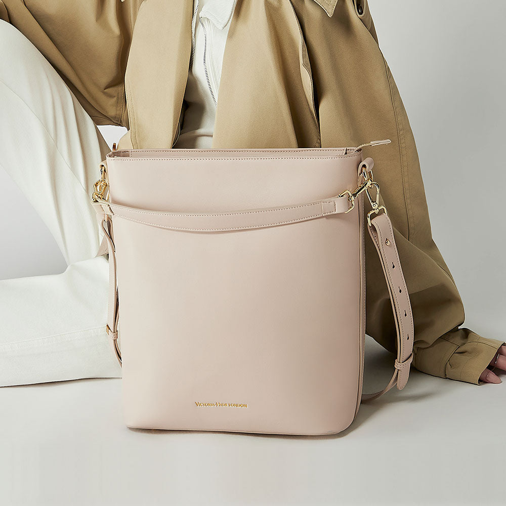 Business &amp; notebook handbag Kloey moon-white