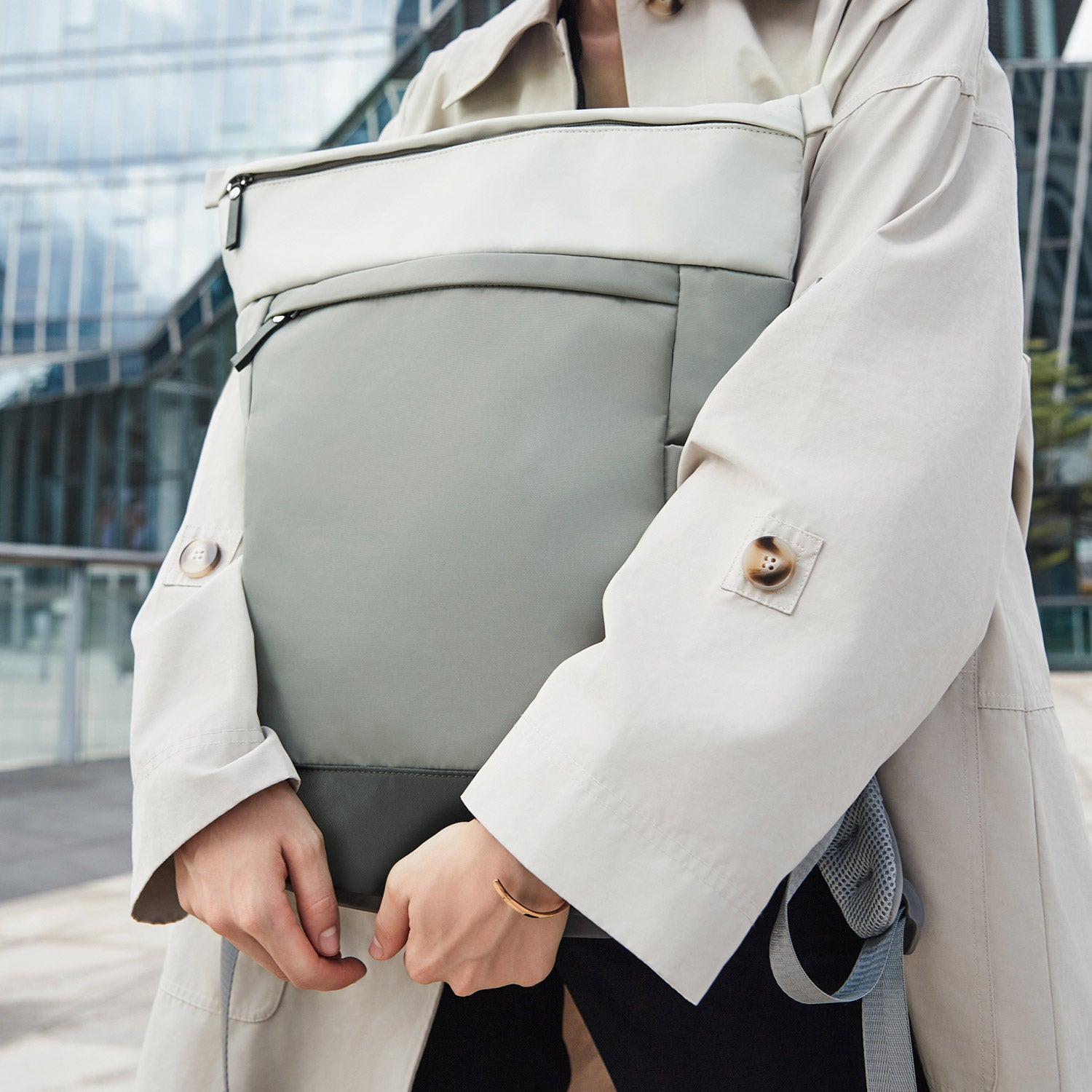 Backpack Wendy Large in Gray