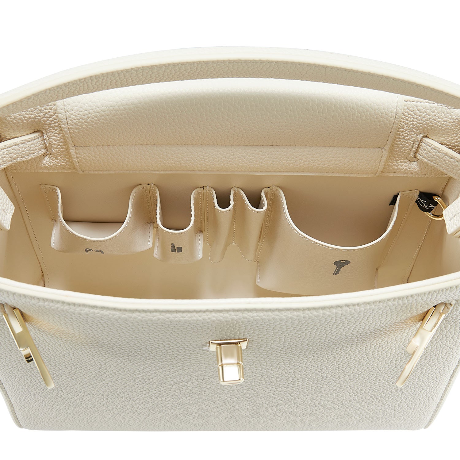 new work bag Victoria III white business bag for women in business-Victoria Hyde Victoria III work bag: lightweight PU leather shoulder bag with gold-tone clasp, fits 12.9" tablet, perfect for commuting moms &amp; business women.