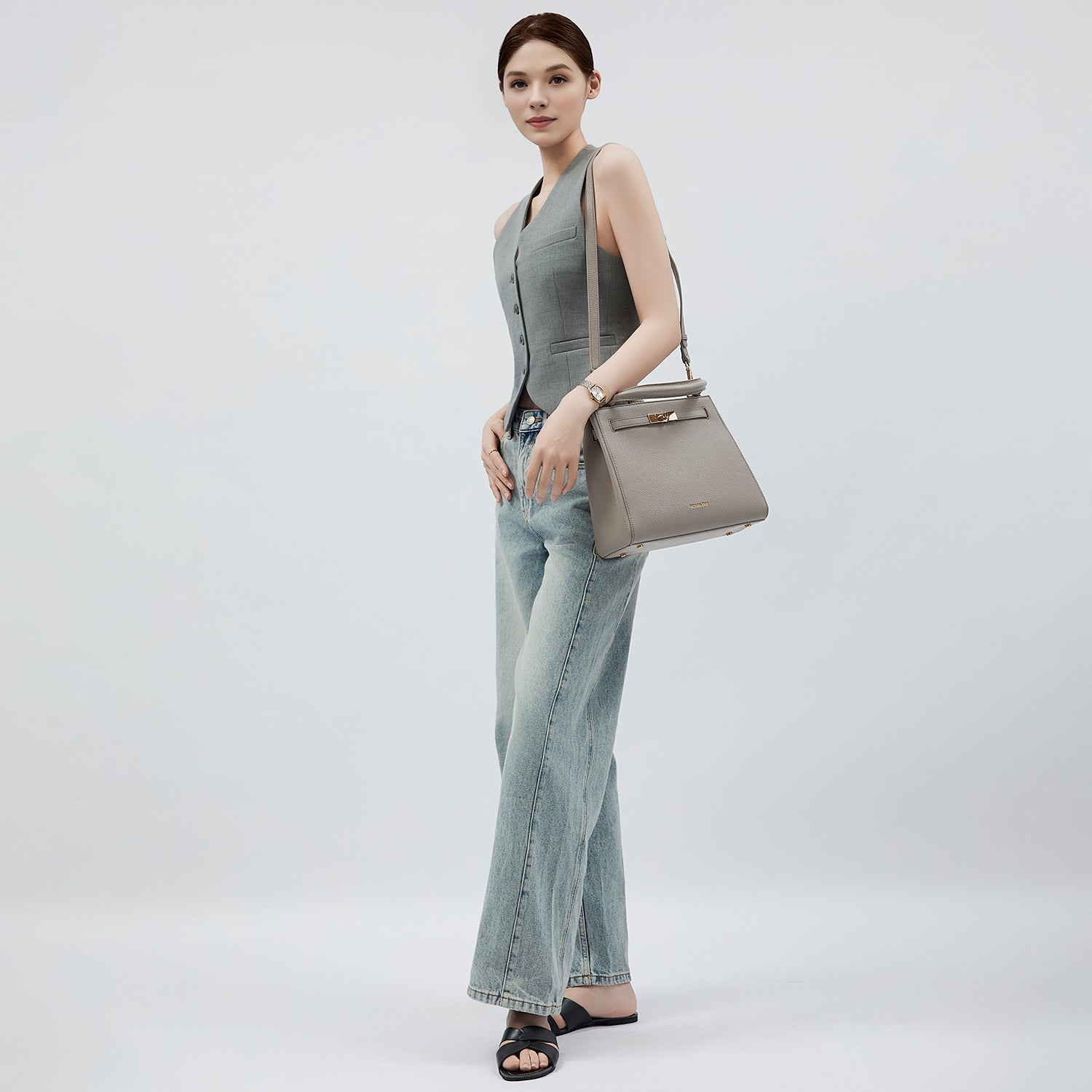 Handbag Victoria III in Nude