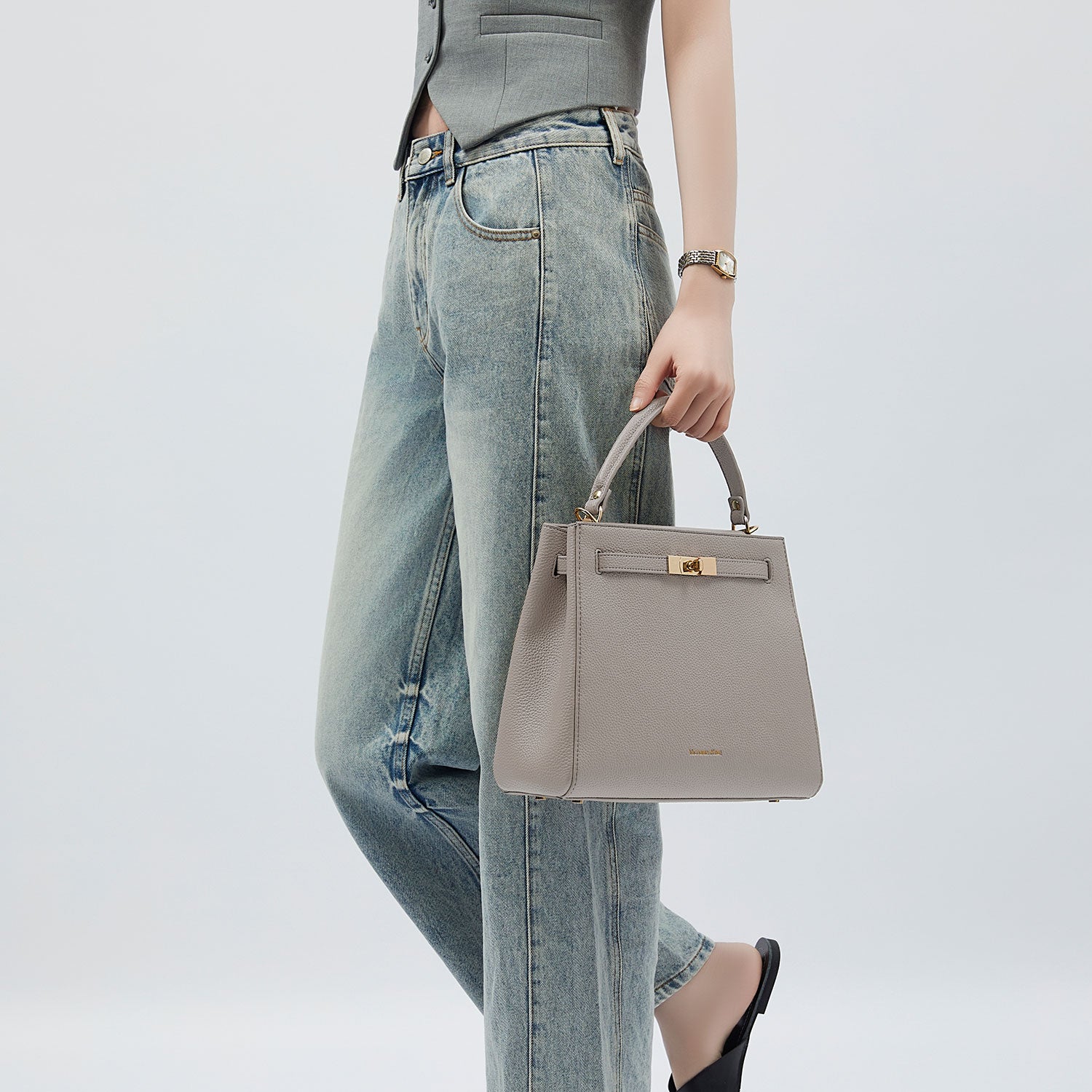 Handbag Victoria III in Nude
