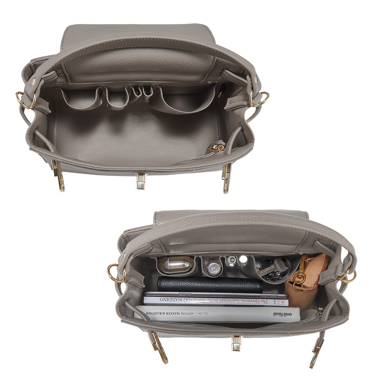 Elegante Business Handtasche Victoria III in Nude | Victoria Hyde