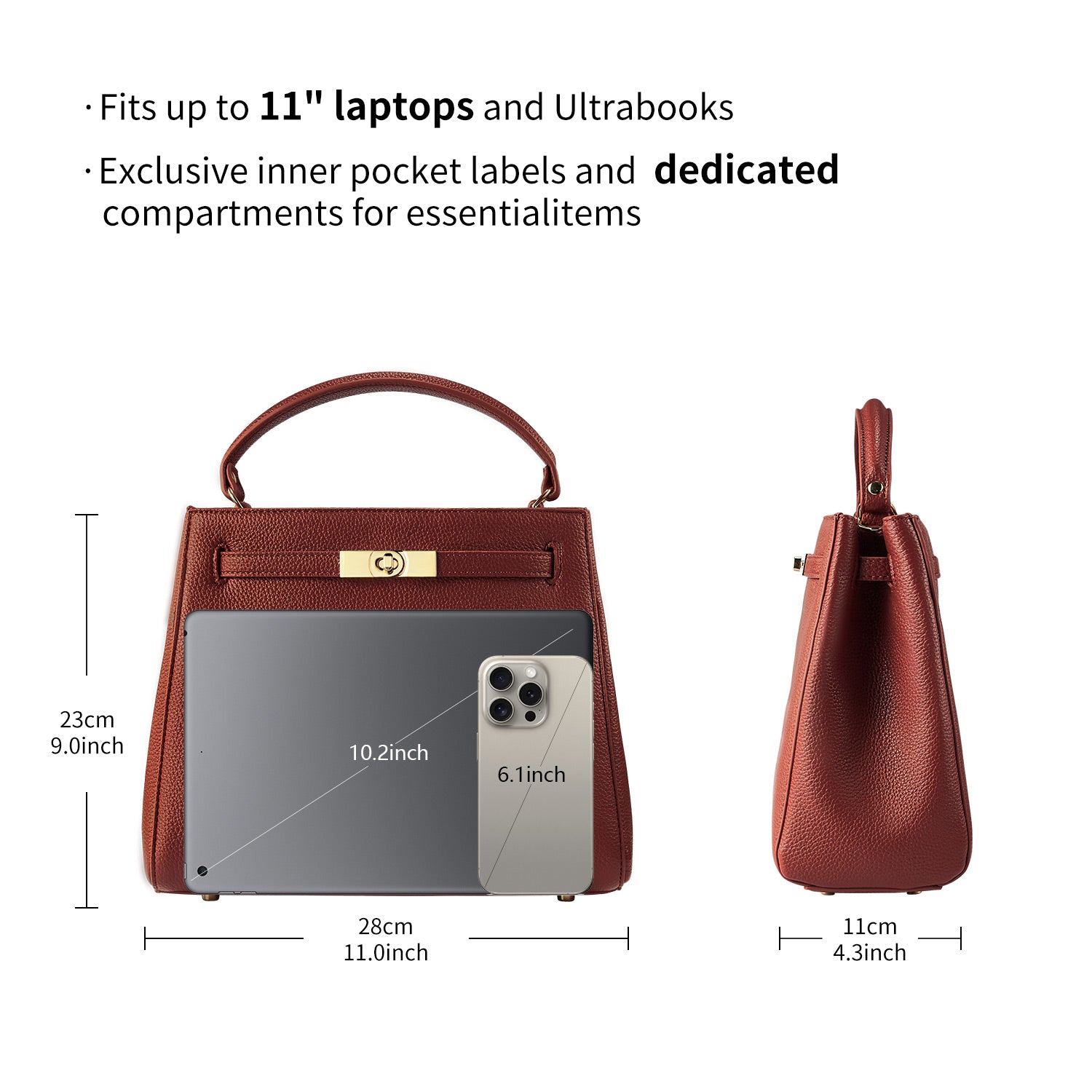 Christmas Gift Set: Victoria III Braun &amp; Seidenschal