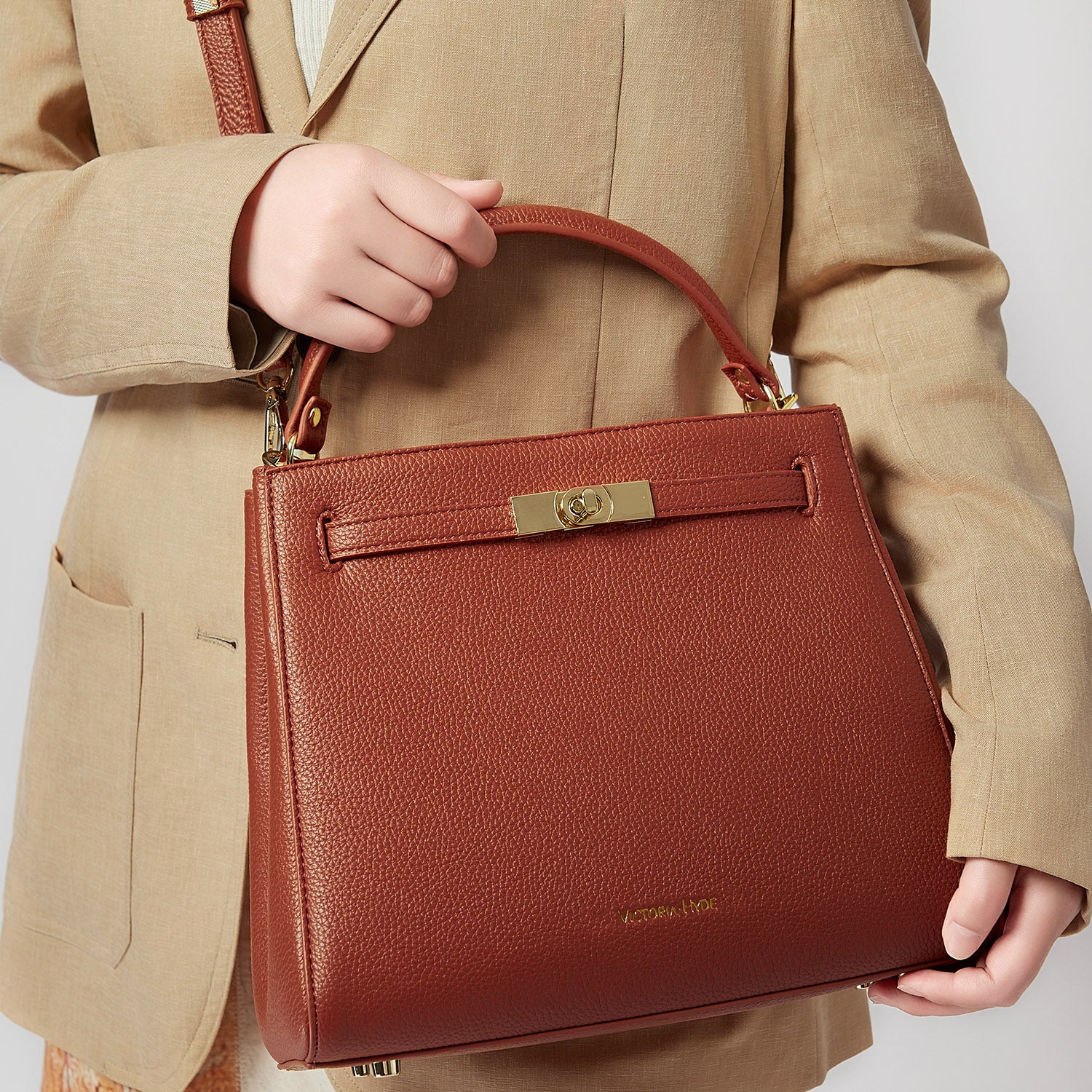 new work bag Victoria III brown business bag