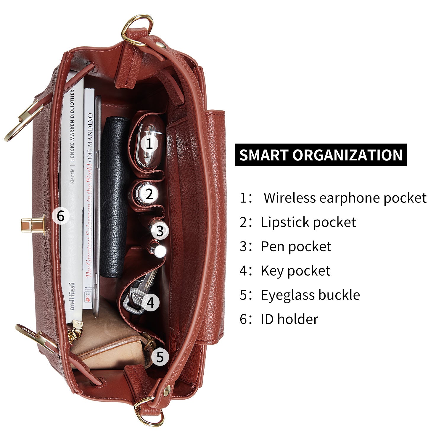 new work bag Victoria III brown business bag