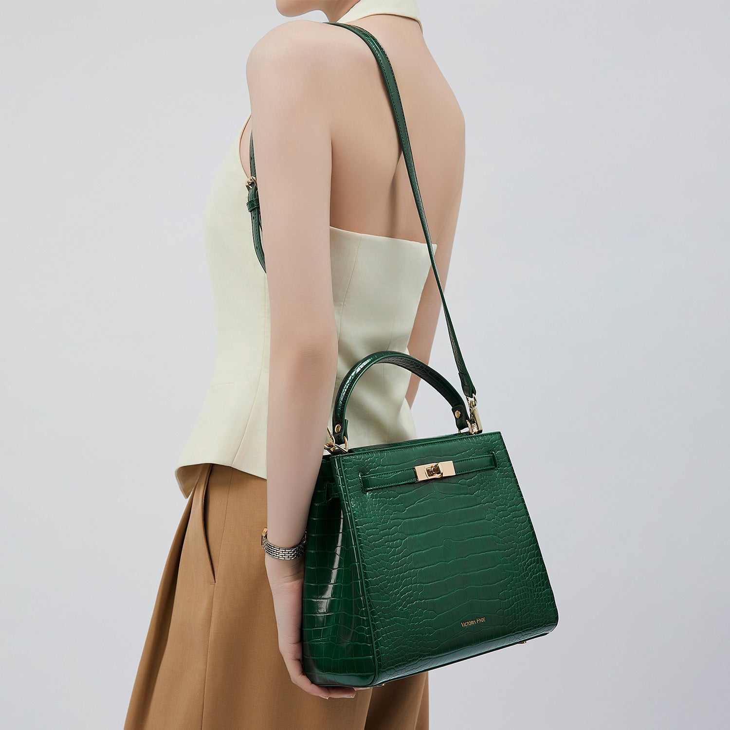 Handtasche Victoria III in Grün