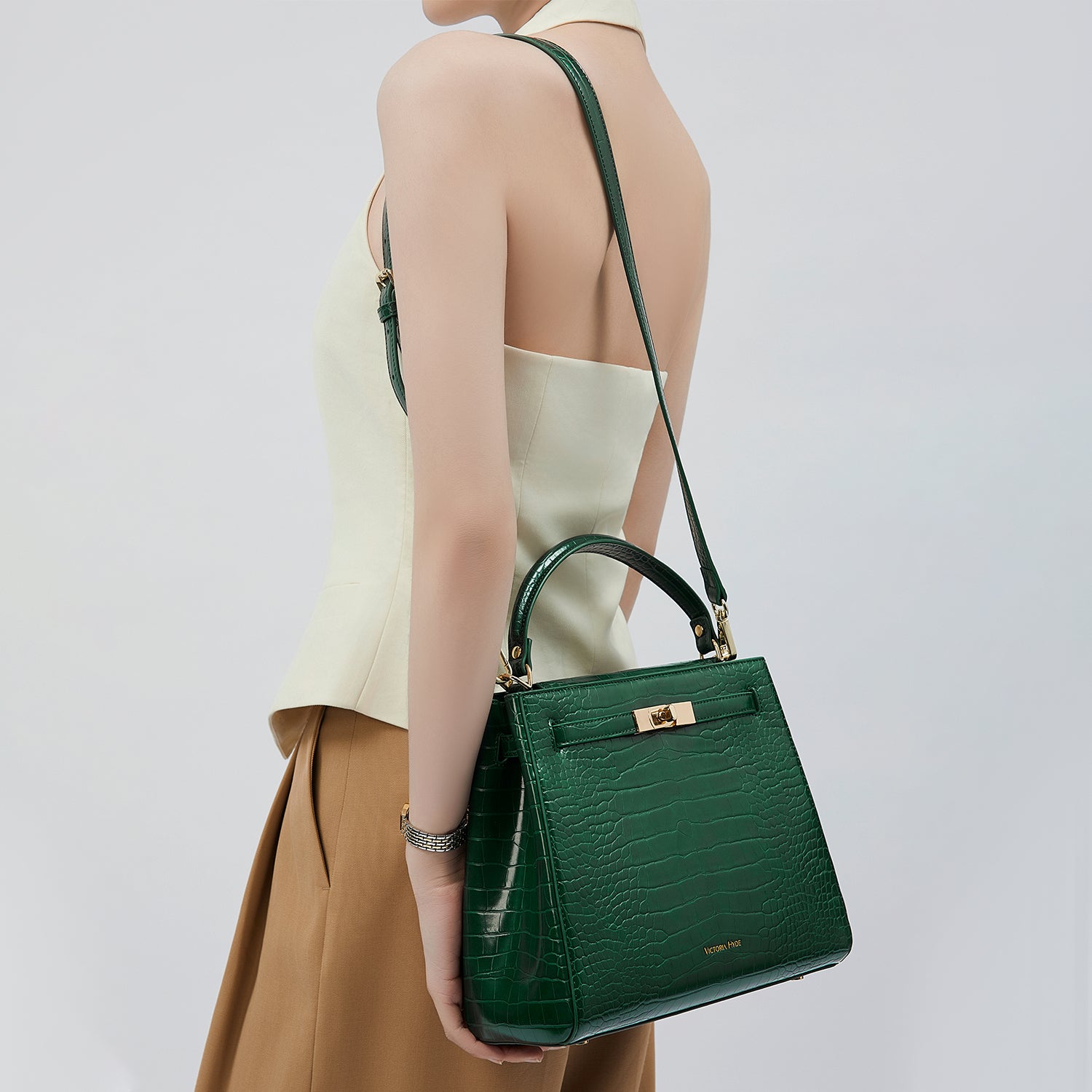 Handtasche Victoria III in Grün