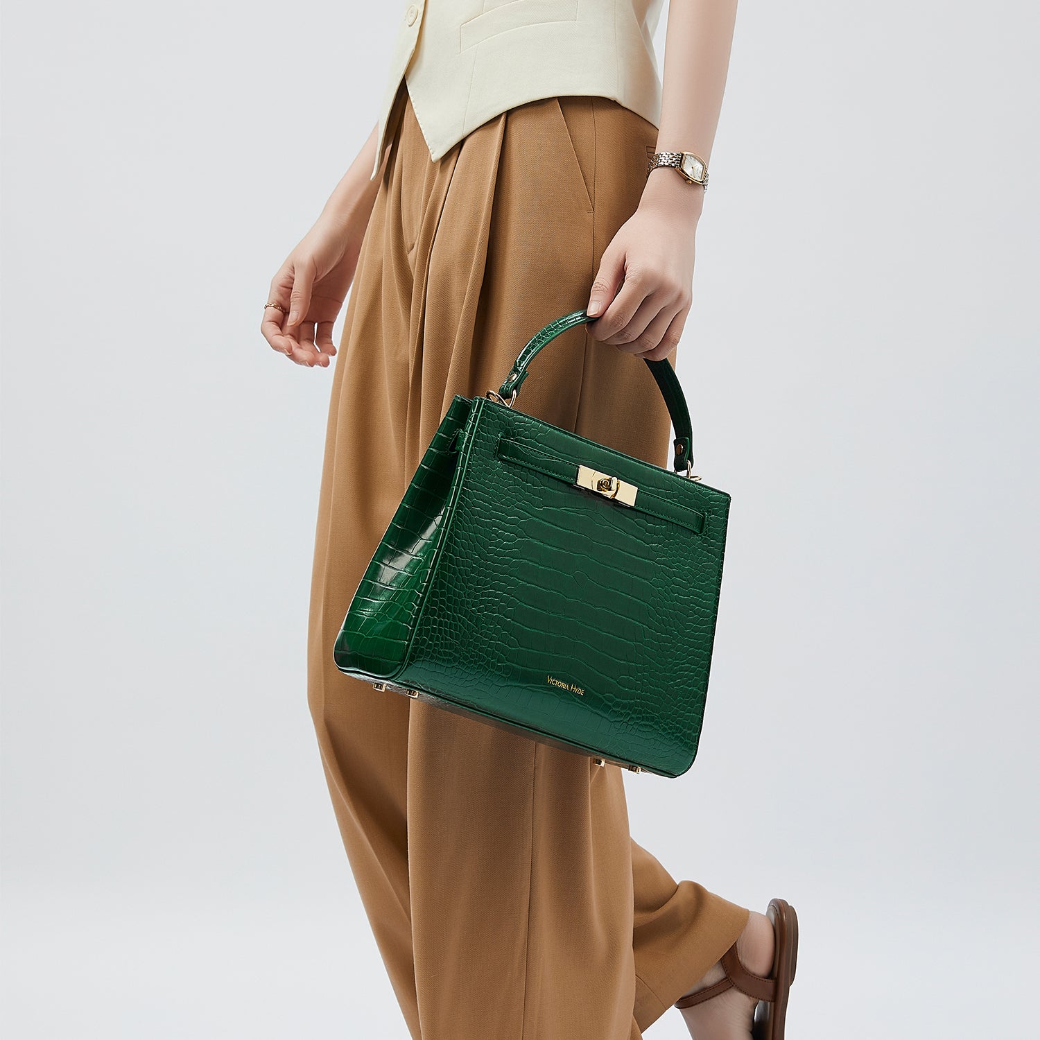 Handtasche Victoria III in Grün