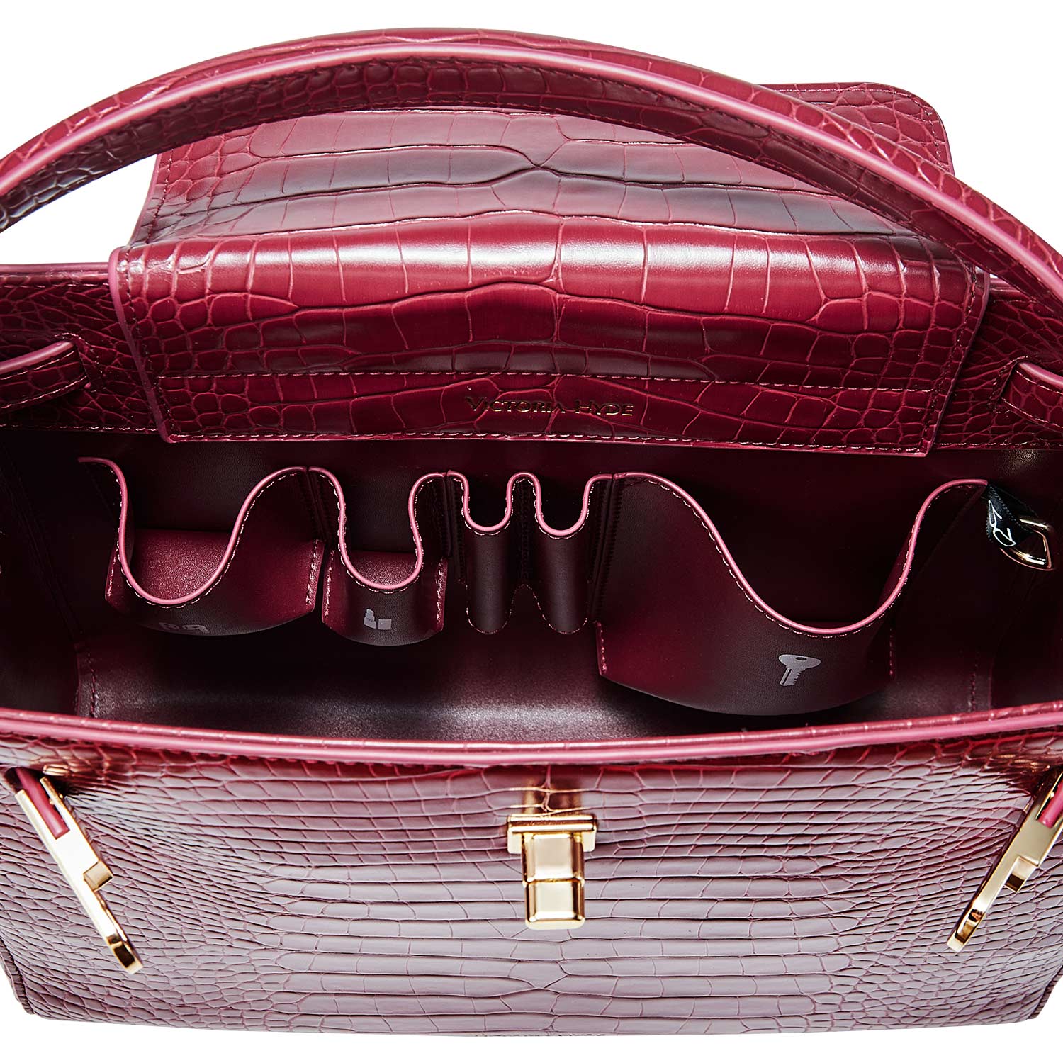 Handbag Victoria III in red