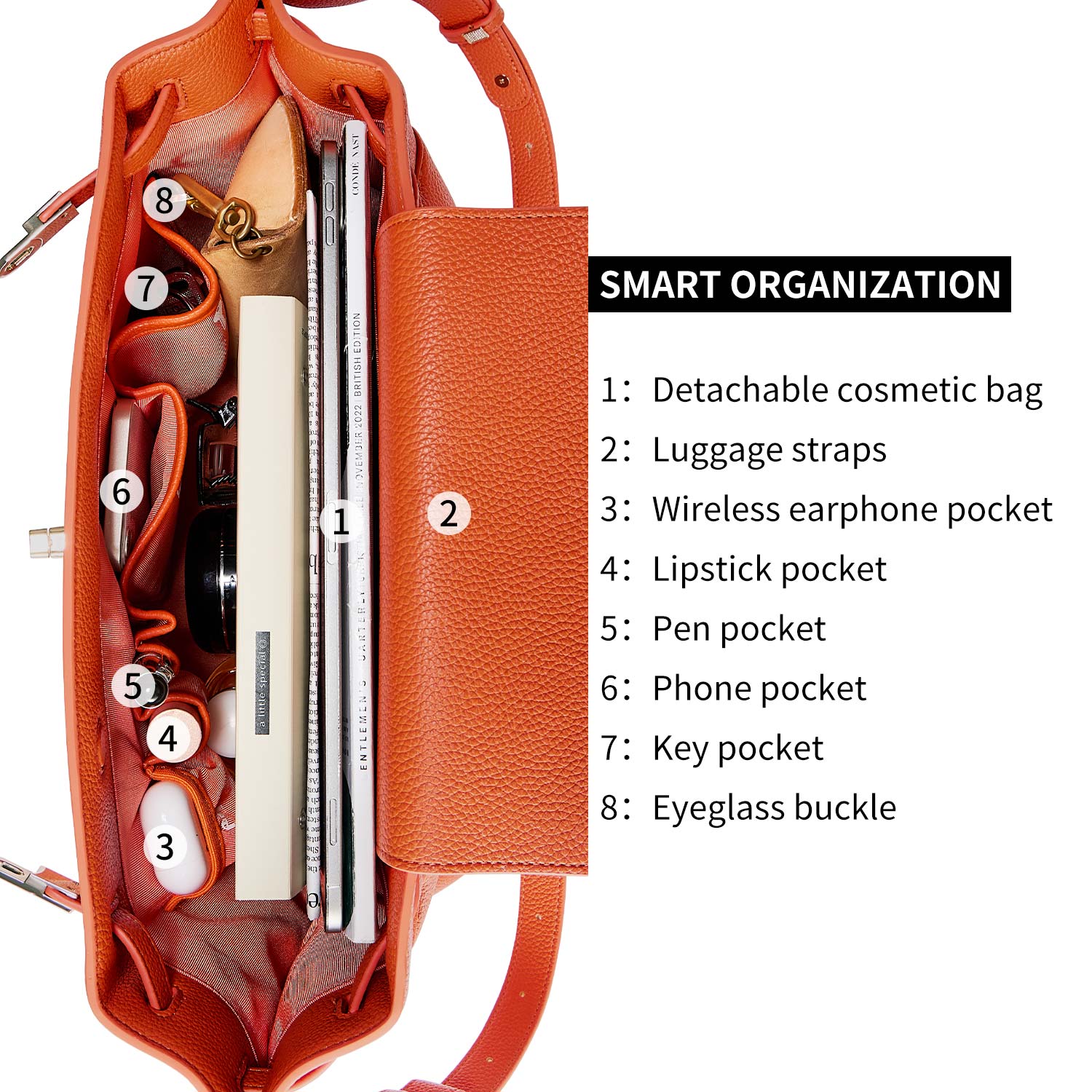 new work bag Alla orange business bag