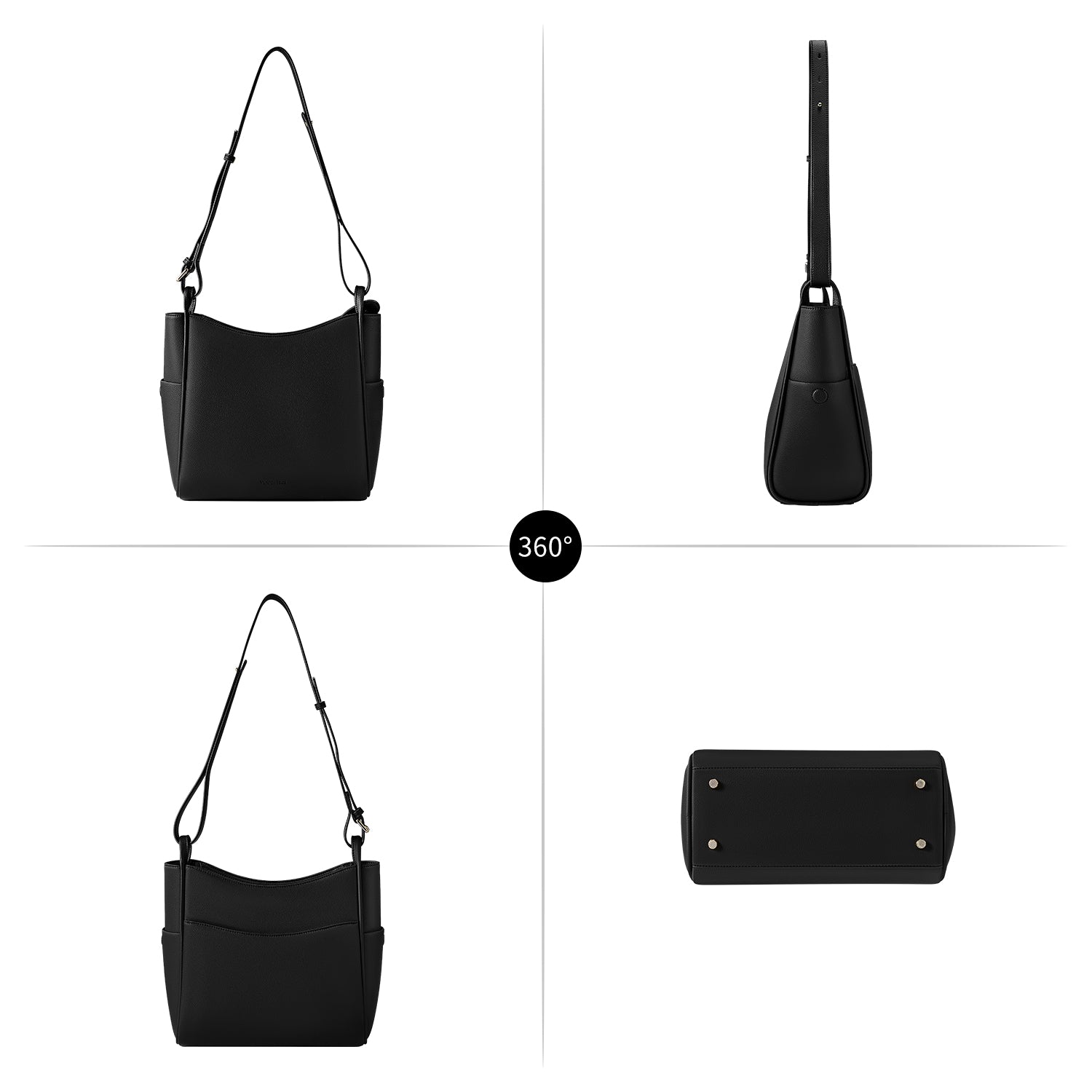 new work bag Olivia black business bag-Victoria Hyde Olivia black new work bag – microfiber leather, water-repellent, vegan, 27x30x14 cm, fits 11" tablet, smart organizer, for commuting women.