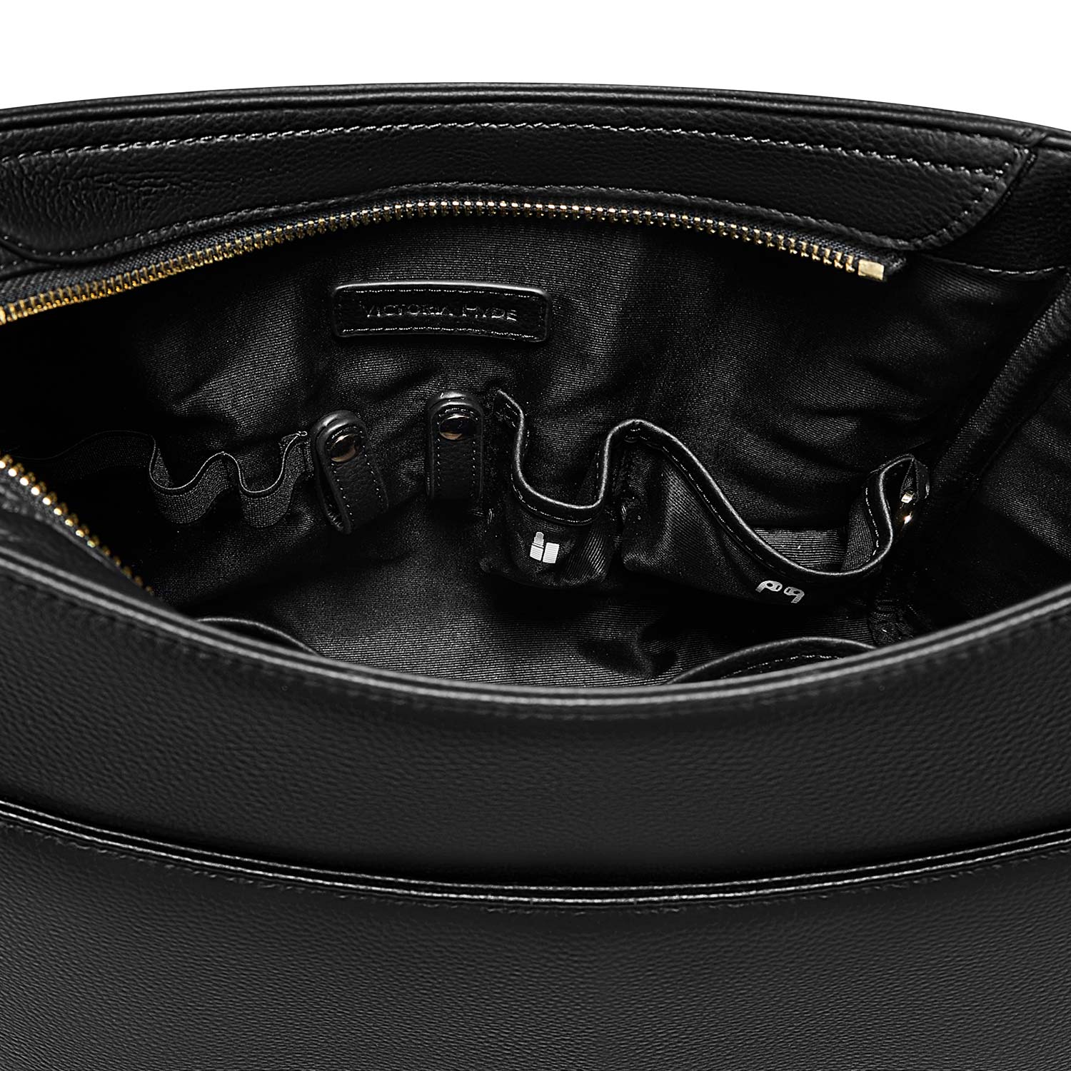 new work bag Olivia black business bag-Victoria Hyde Olivia black new work bag – microfiber leather, water-repellent, vegan, 27x30x14 cm, fits 11" tablet, smart organizer, for commuting women.