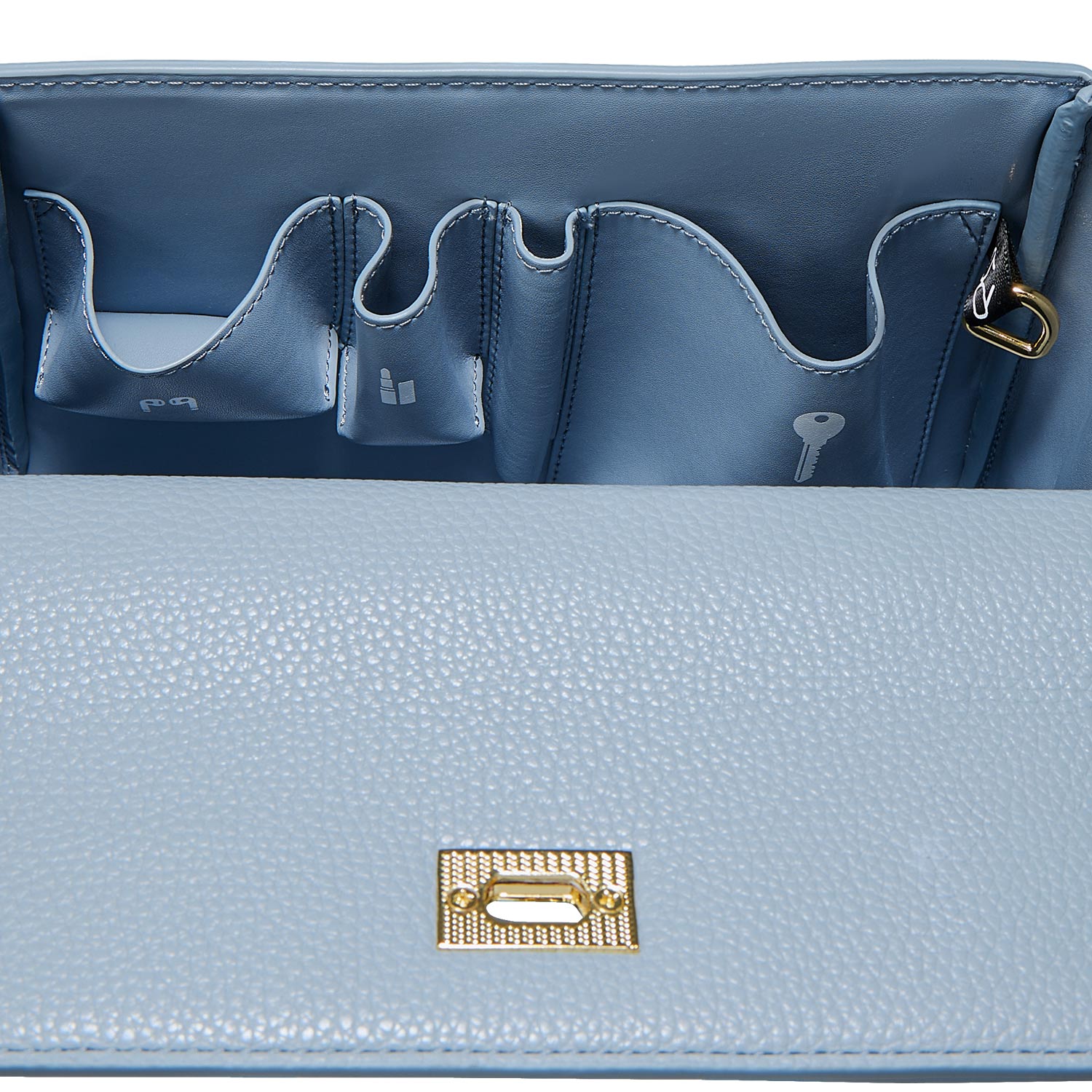 Victoria Hyde London Victoria handbag – structured PU leather work tote with gold hardware, multiple organizer pockets, 24x17x10 cm, for busy professional women.