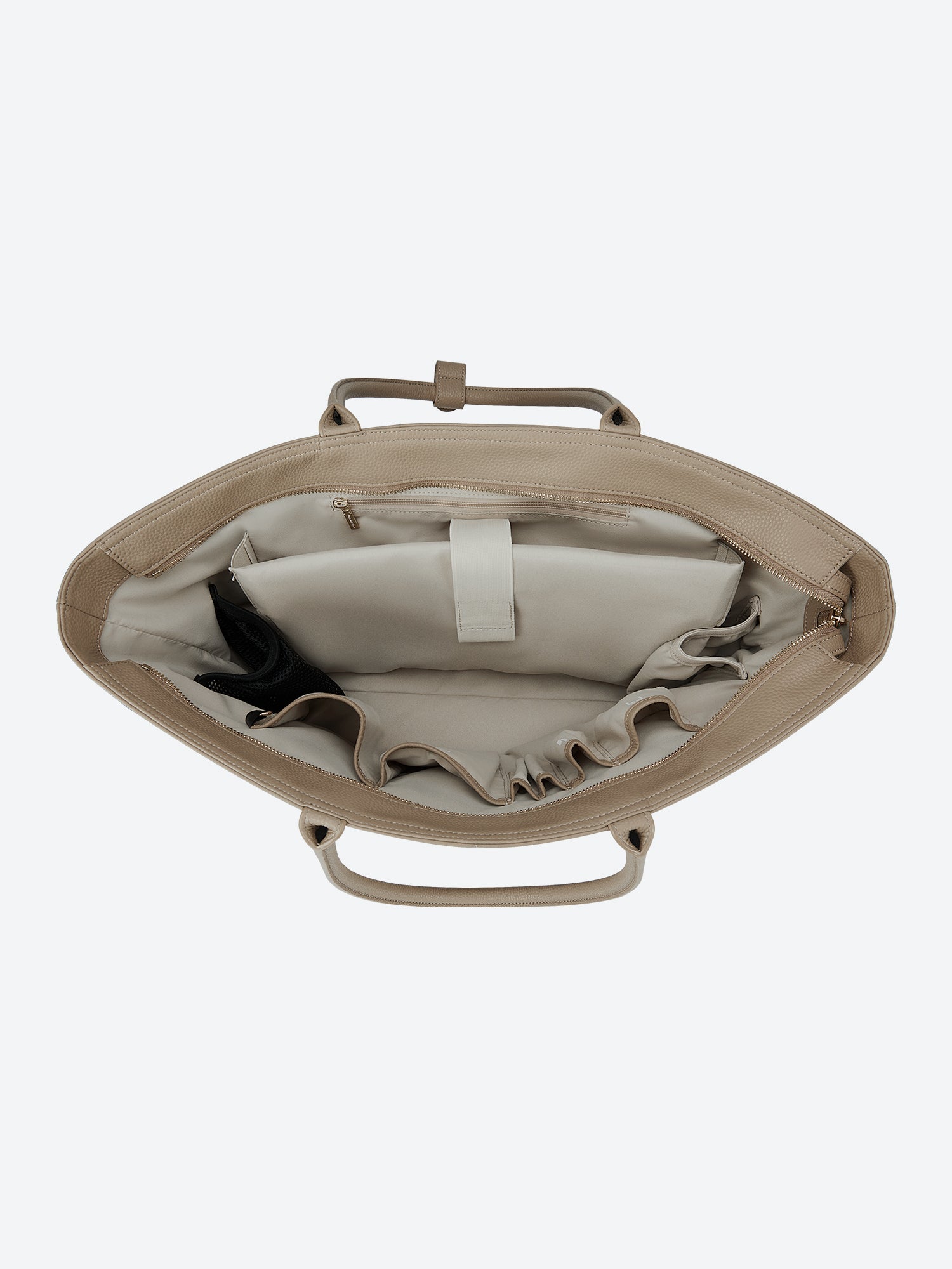 New Work Bag Ada beige modern work bag sustainable tote bag with laptop compartment for women in business