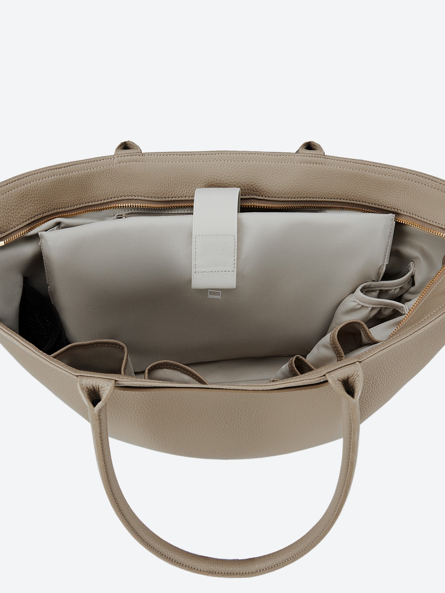 New Work Bag Ada beige modern work bag sustainable tote bag with laptop compartment for women in business
