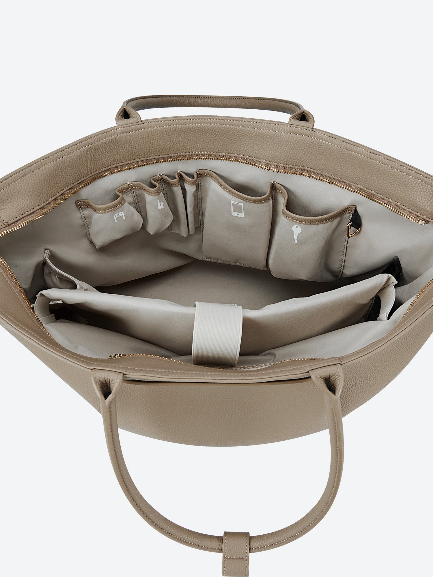 New Work Bag Ada beige modern work bag sustainable tote bag with laptop compartment for women in business