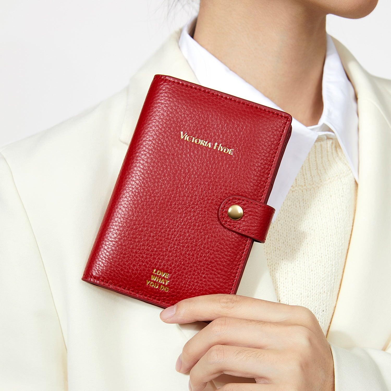 Amelia_Passport_Holder_in_Cherry_Red for business women