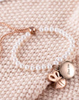 Victoria Hyde, VH80040F, Perivale Bee Pearl, Armband, Schmuck, Rosegold, Details-3