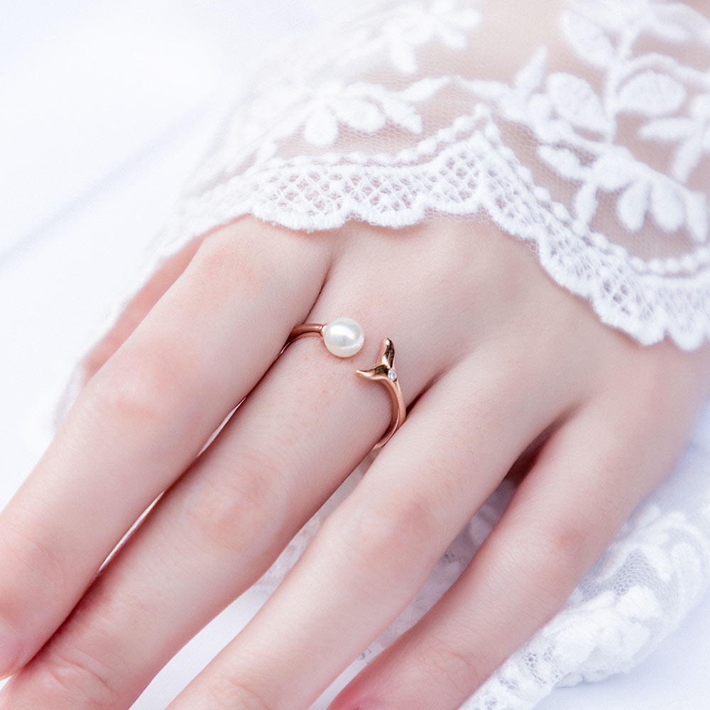 Victoria Hyde, VH84005F, Ring, Mermaid Pearl, Rosegold, Modelbild-1