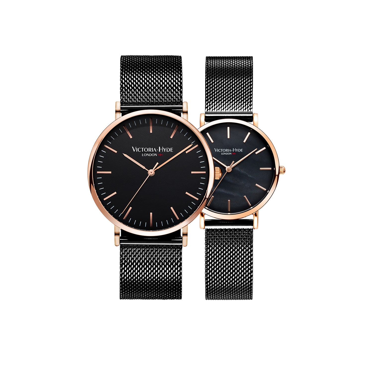 Watch Set Couple Black Coffee