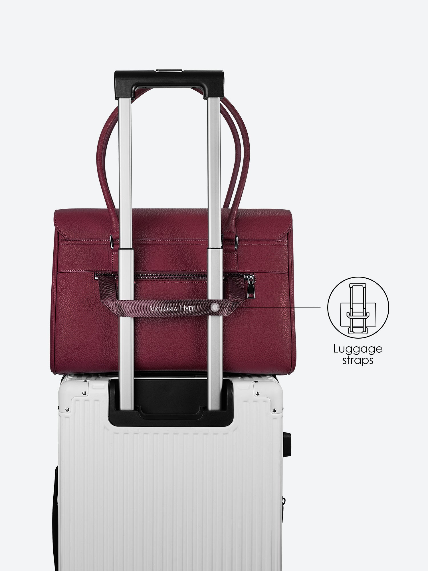Business Laptop Tasche Jolene groß Weinrot | Für Laptops bis 15