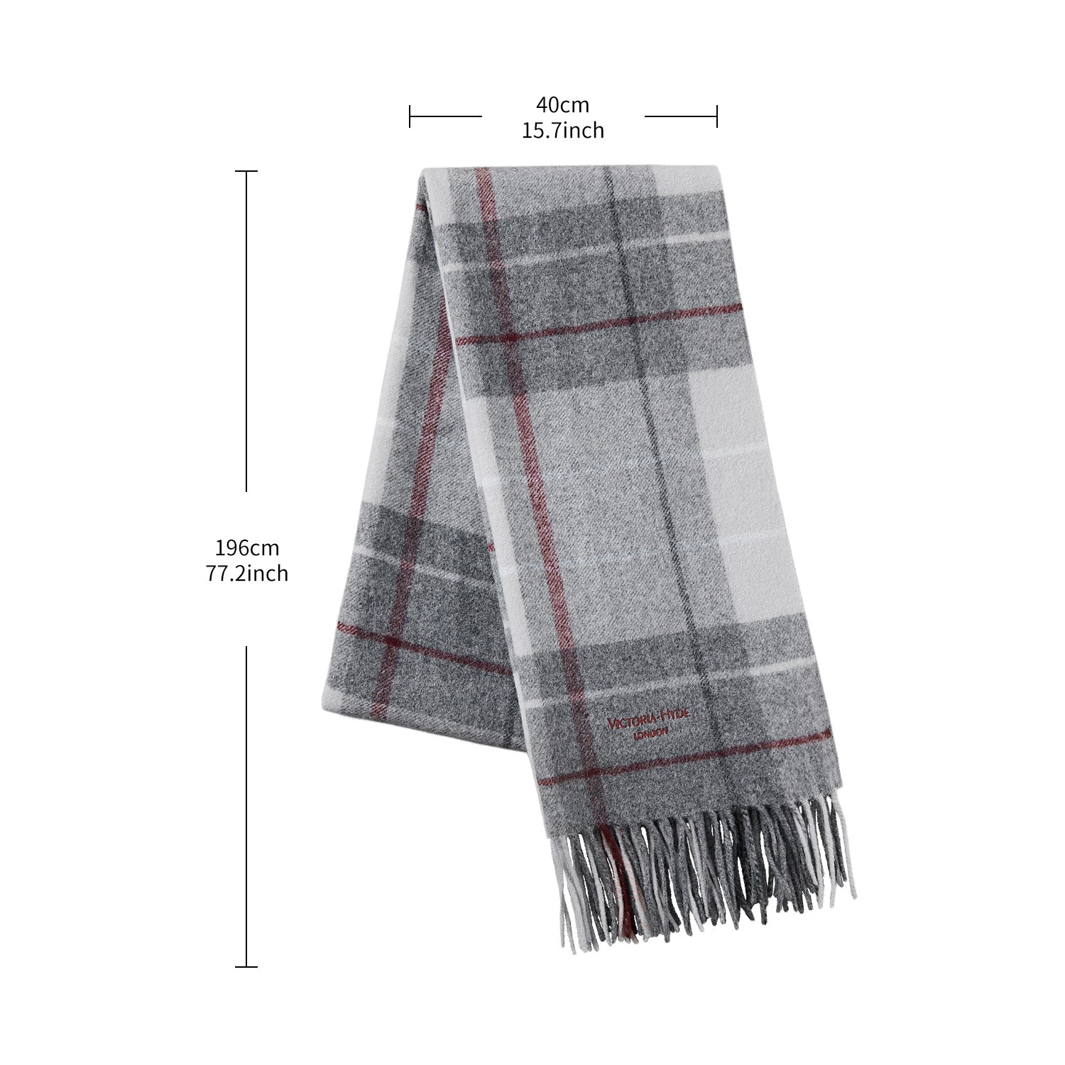 Scarf Sylvia in Gray for women in business