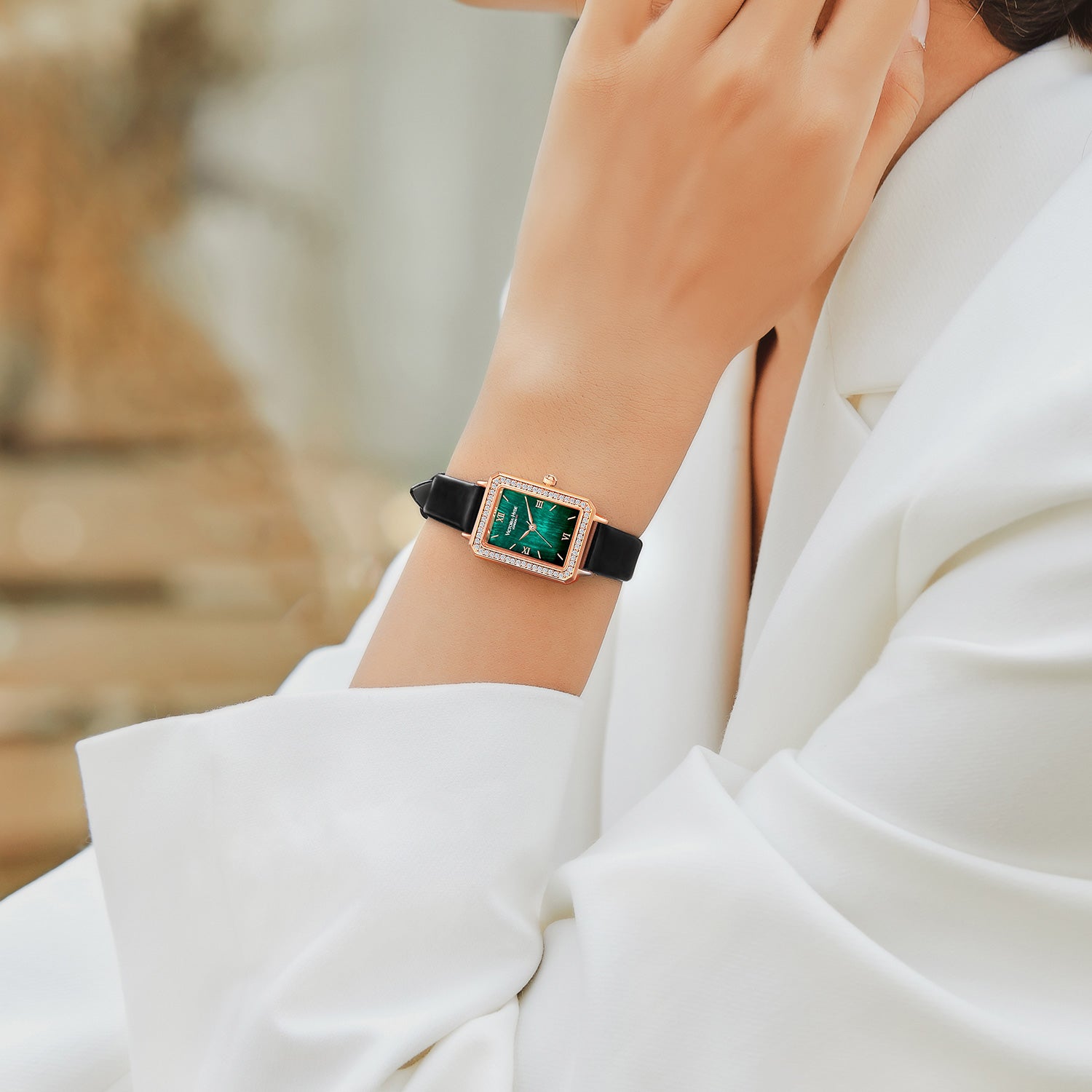 Clock Westminster Black Green – Victoria Hyde London