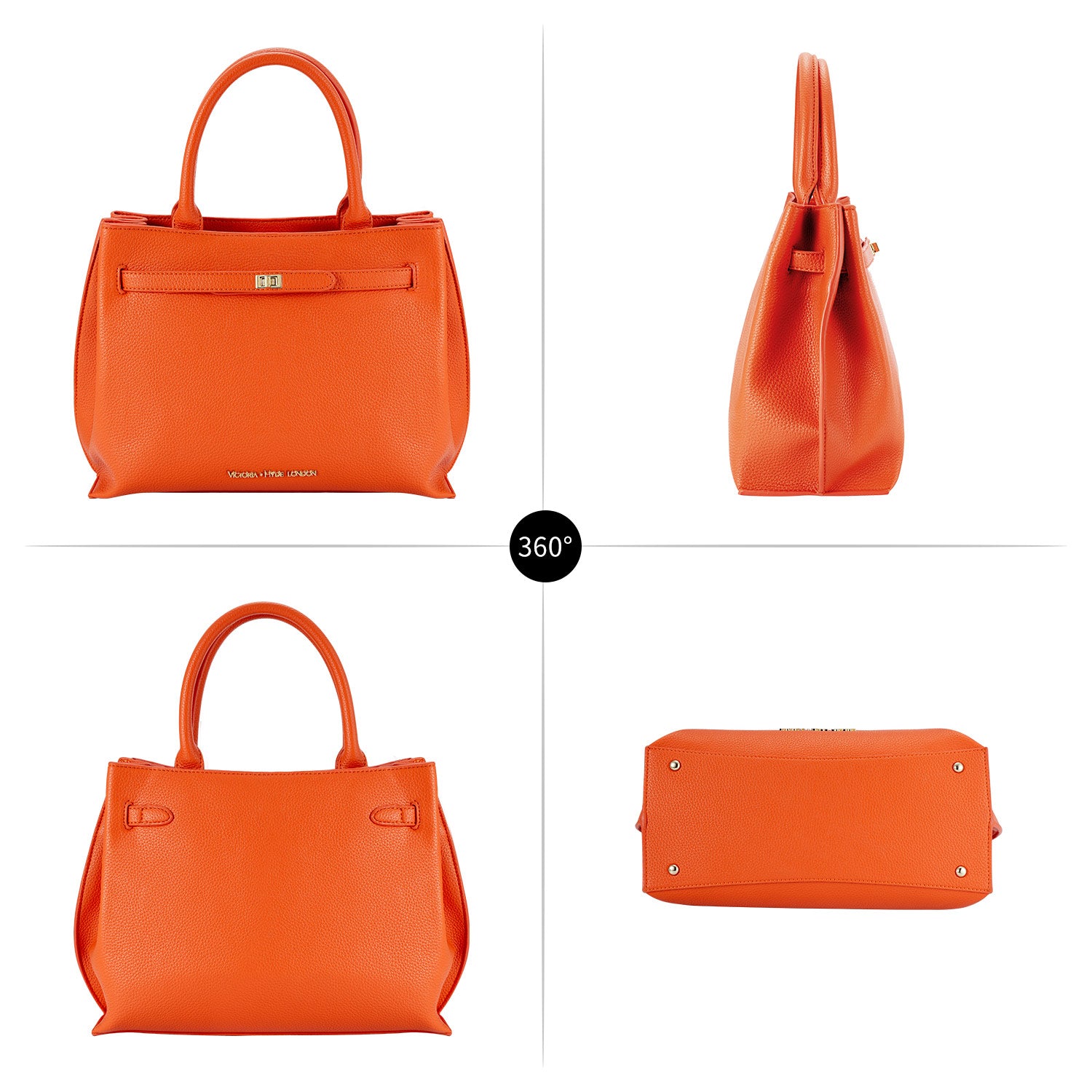 Victoria Hyde Lambeth women’s shoulder bag – elegant textured faux leather with gold accents, lightweight 0.548 kg, 30x24x13 cm, handbag/crossbody, sustainable work tote.