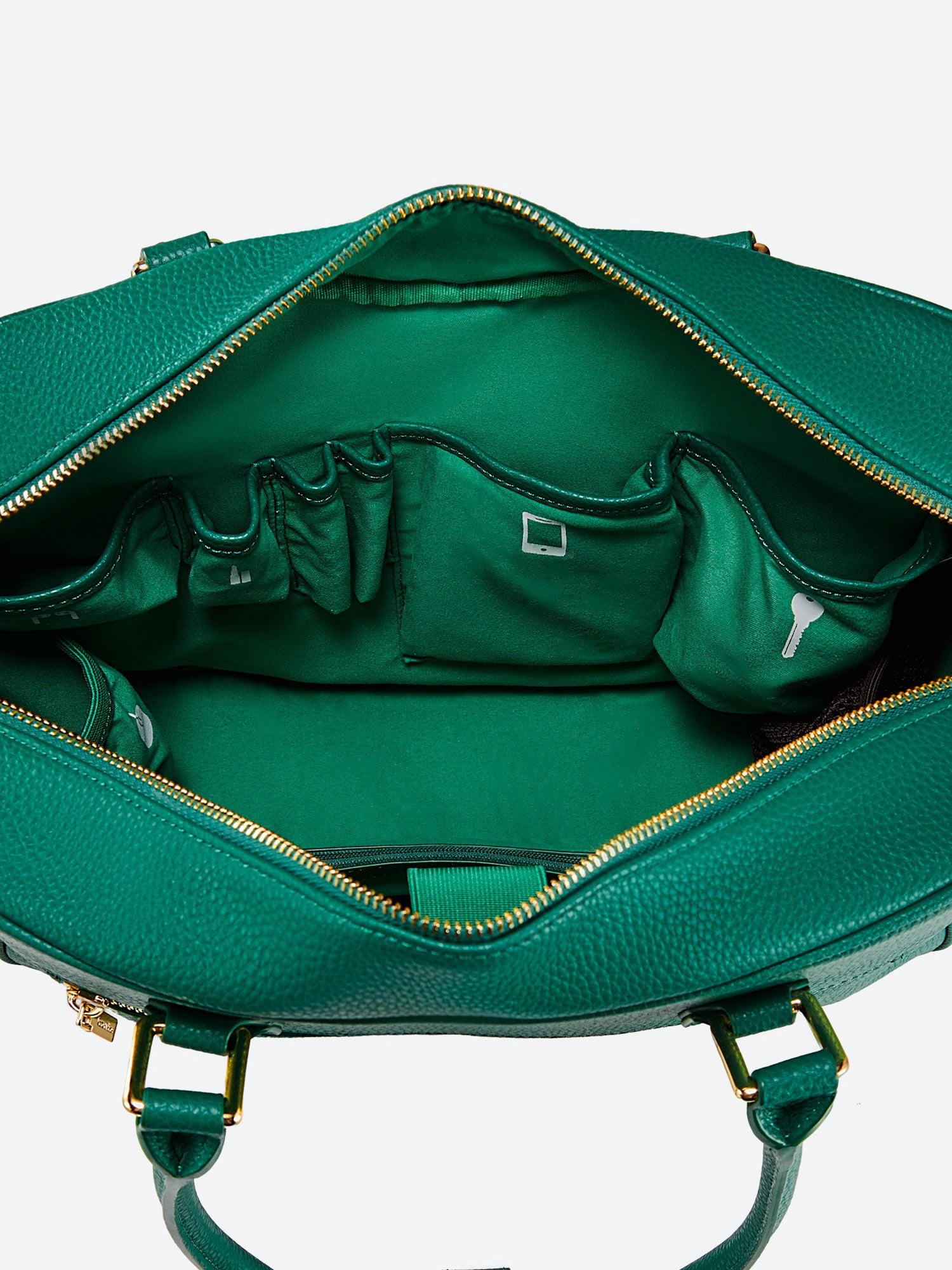 Business & notebook handbag Margaret large green – Victoria Hyde